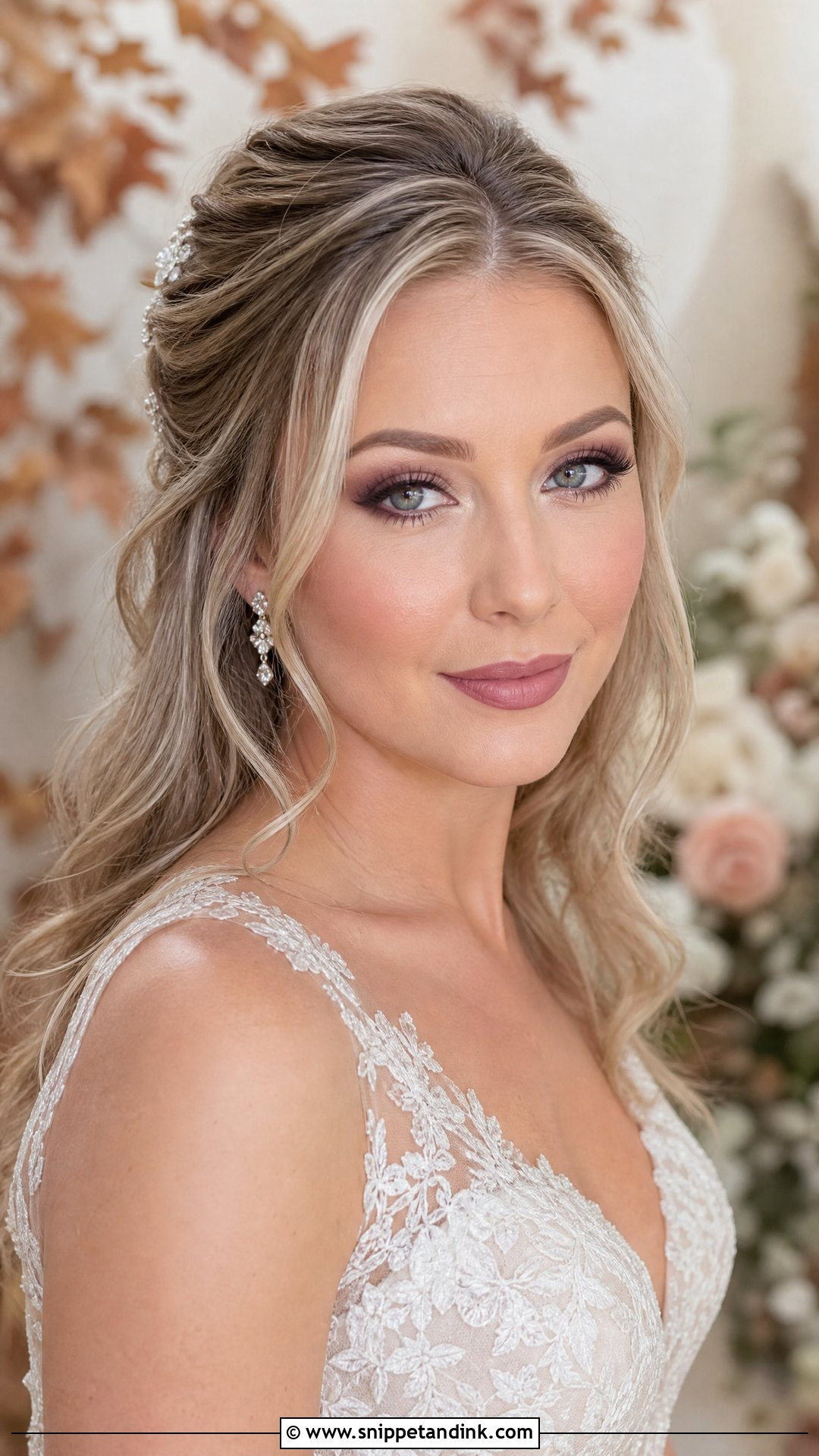 Mauve Bridal Glam Makeup - Snippet and Ink - 25 Wedding Glam Makeup Brides