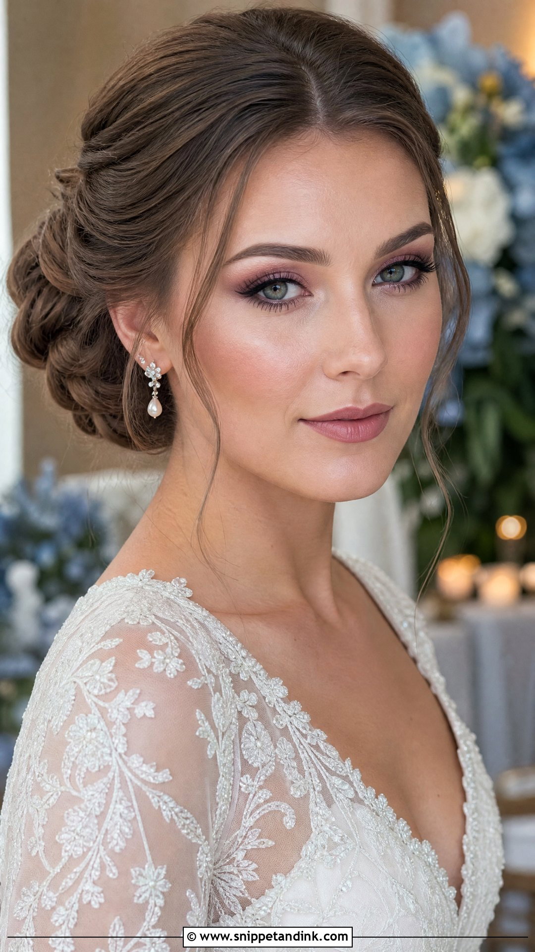 Mauve Bridal Makeup - Snippet and Ink - 20 Wedding Bridal Makeup Ideas