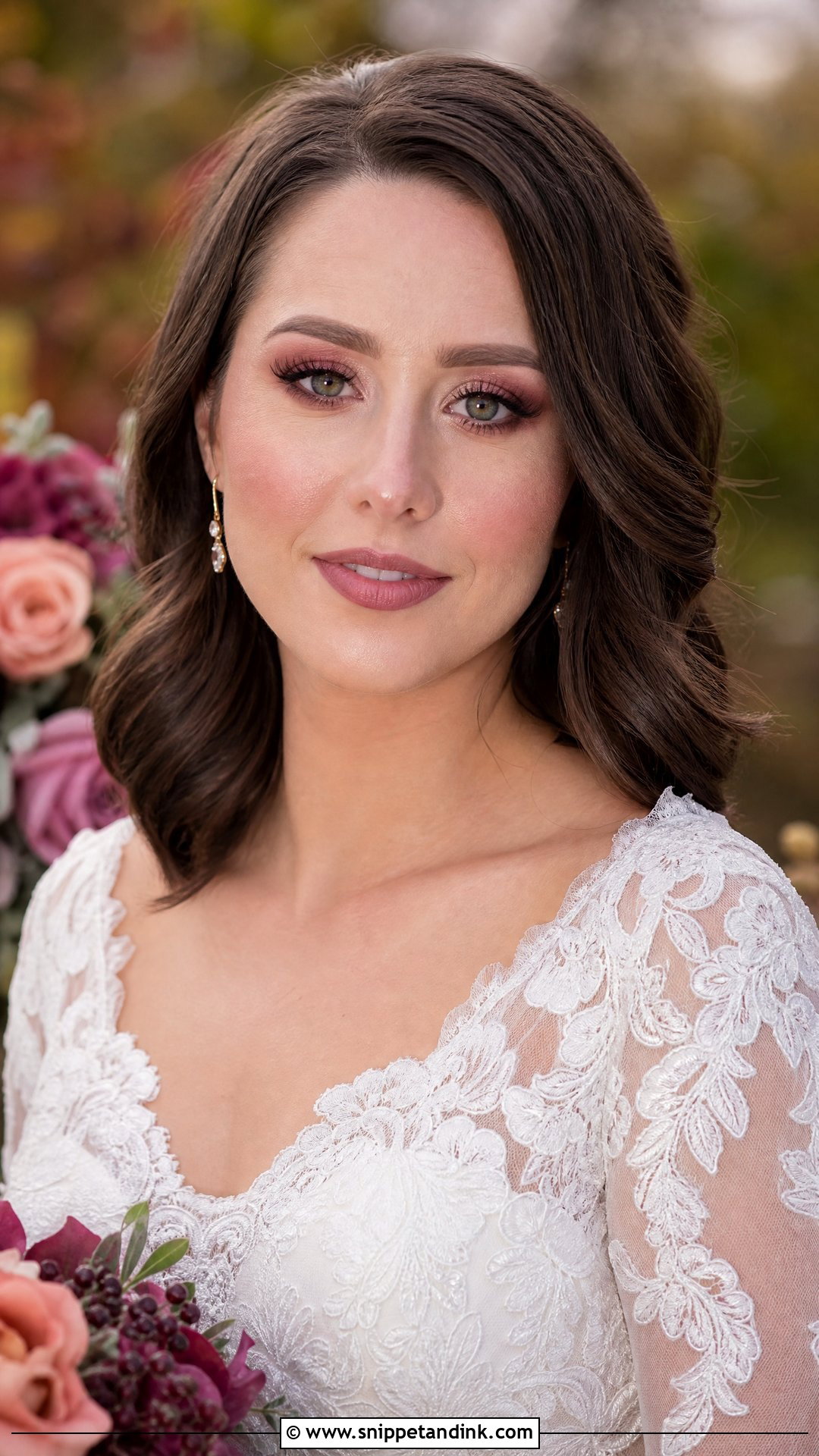 Mauve Bridal Makeup - Snippet and Ink - 25 Romantic Bridal Makeup Ideas