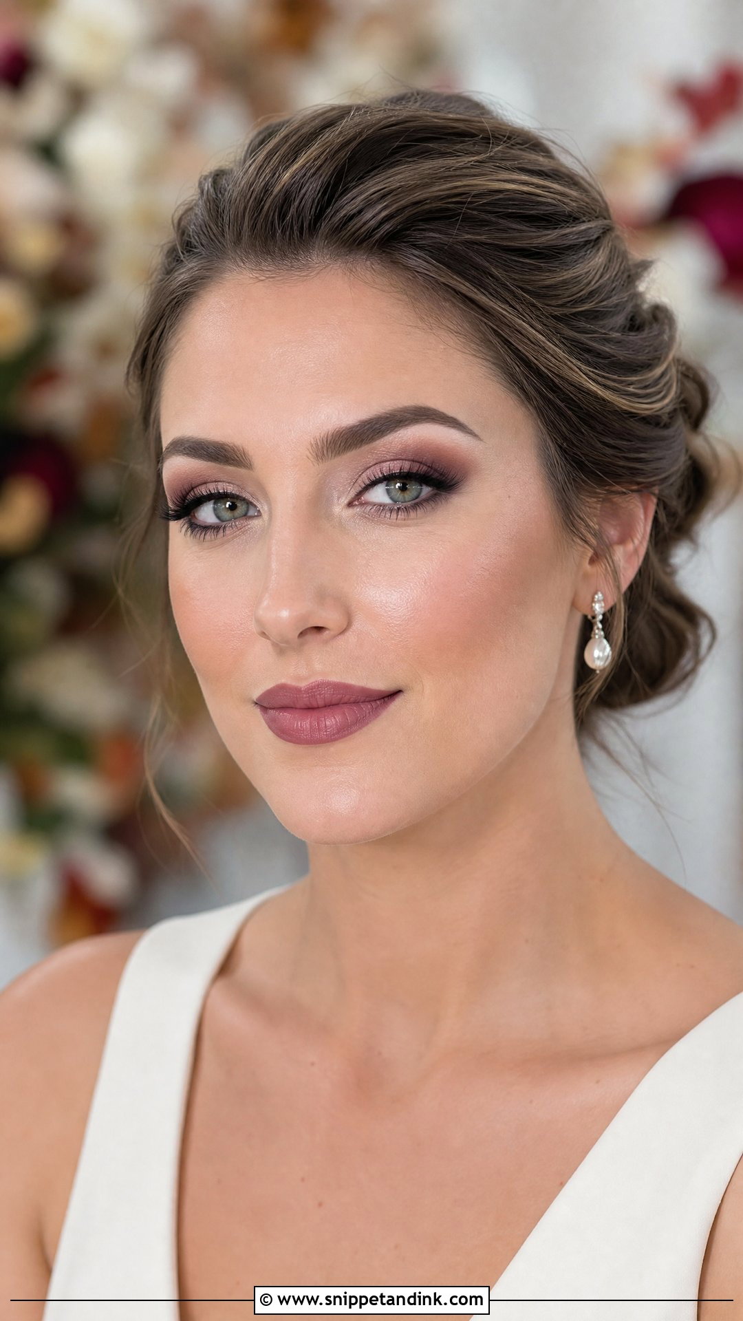 Mauve Bridal Makeup - Snippet and Ink - 25 Wedding Bride Makeup Ideas