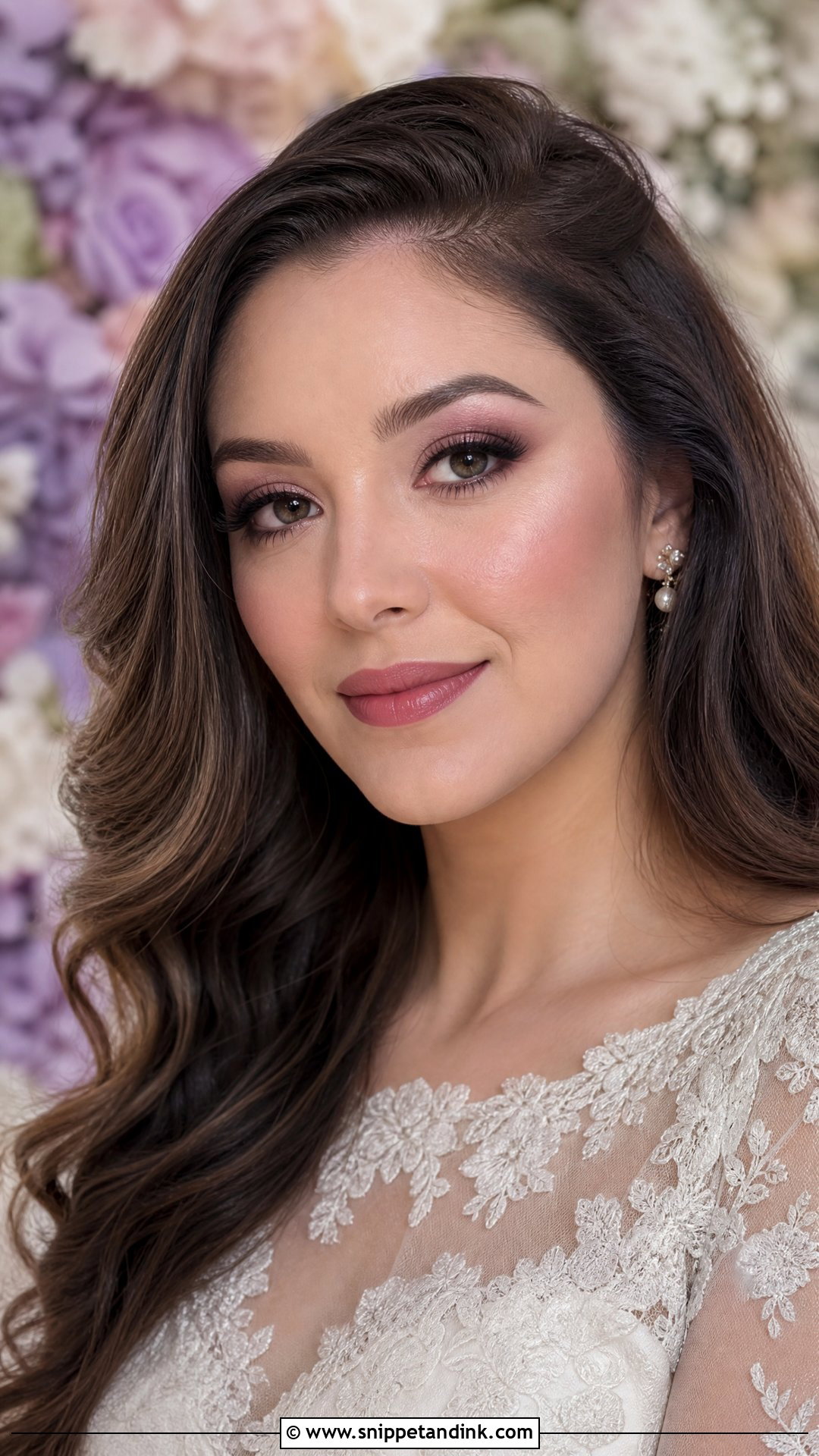 Mauve Bridal Makeup - Snippet and Ink - 20 Bridal Look Makeup Ideas