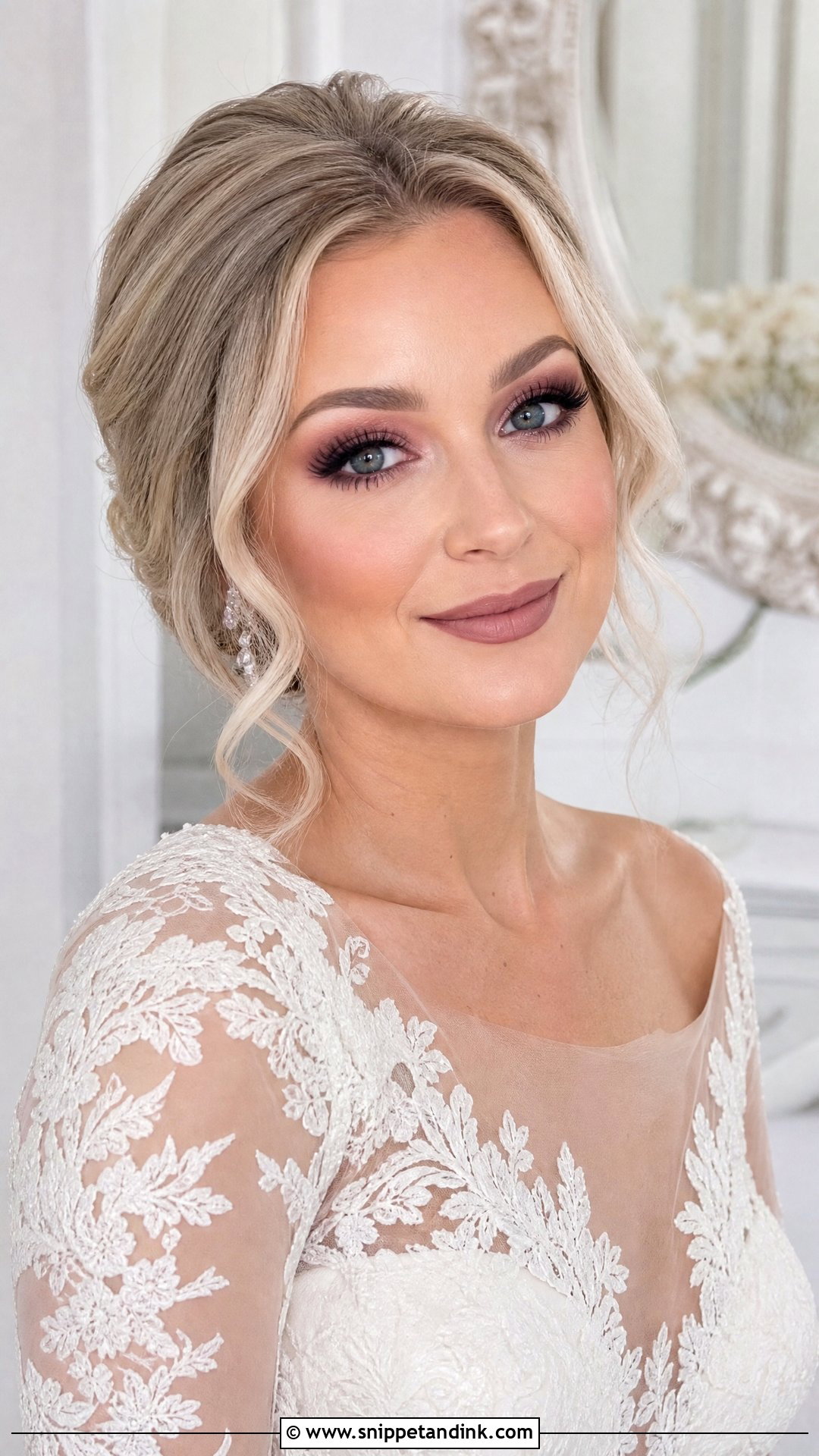Mauve Bridal Makeup - Snippet and Ink - 20 Classy Bridal Makeup Ideas