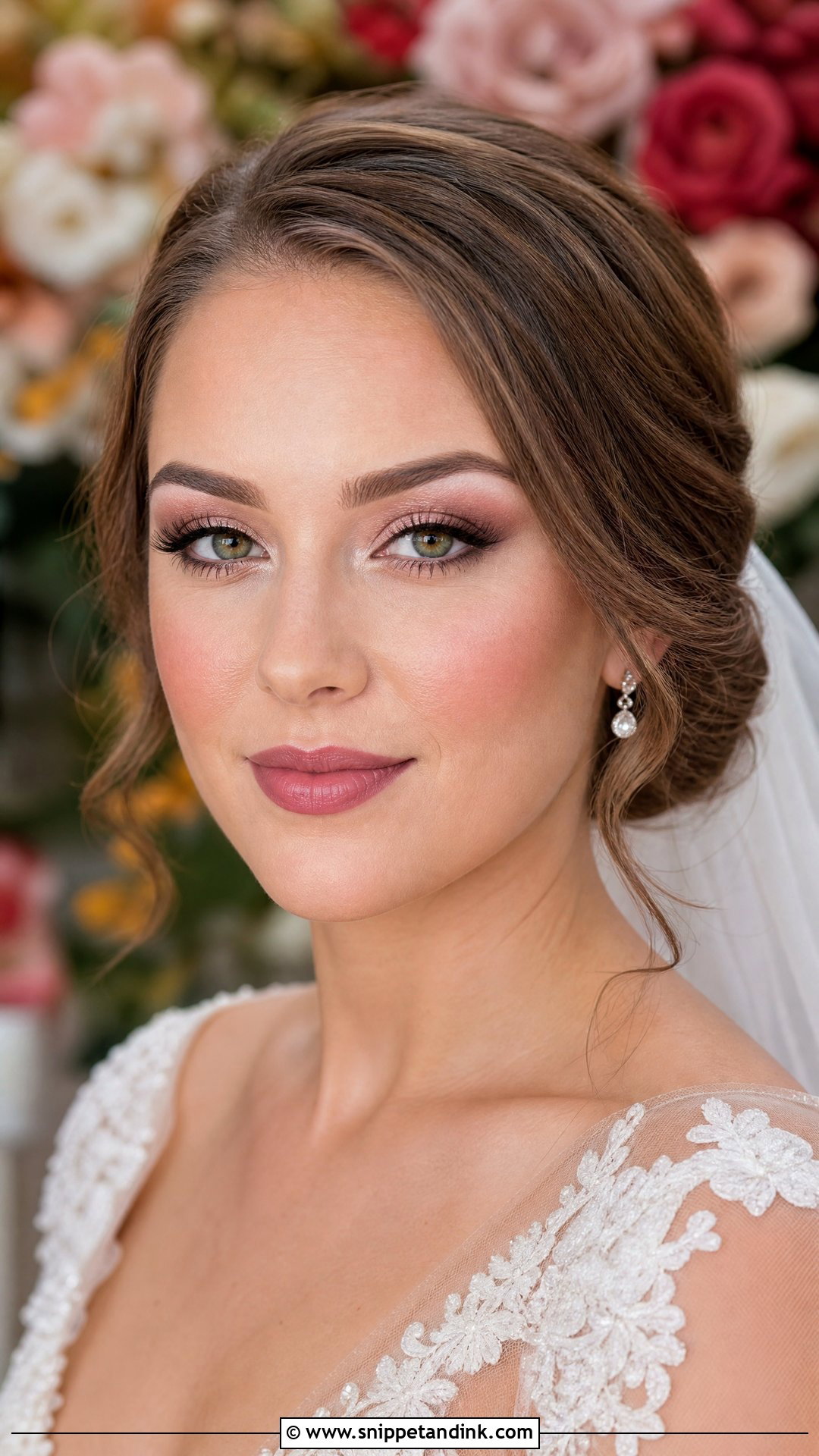 Mauve Bridal Makeup - Snippet and Ink - 20 Timeless Bridal Makeup Ideas