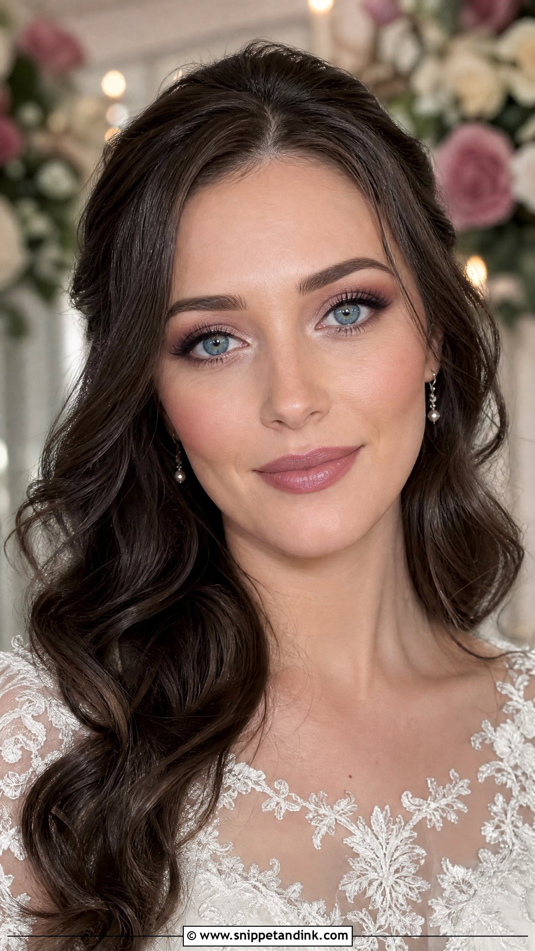 Mauve Bridal Makeup For Blue Eyes - Snippet and Ink - 20 Soft Bridal Makeup for Blue Eyes