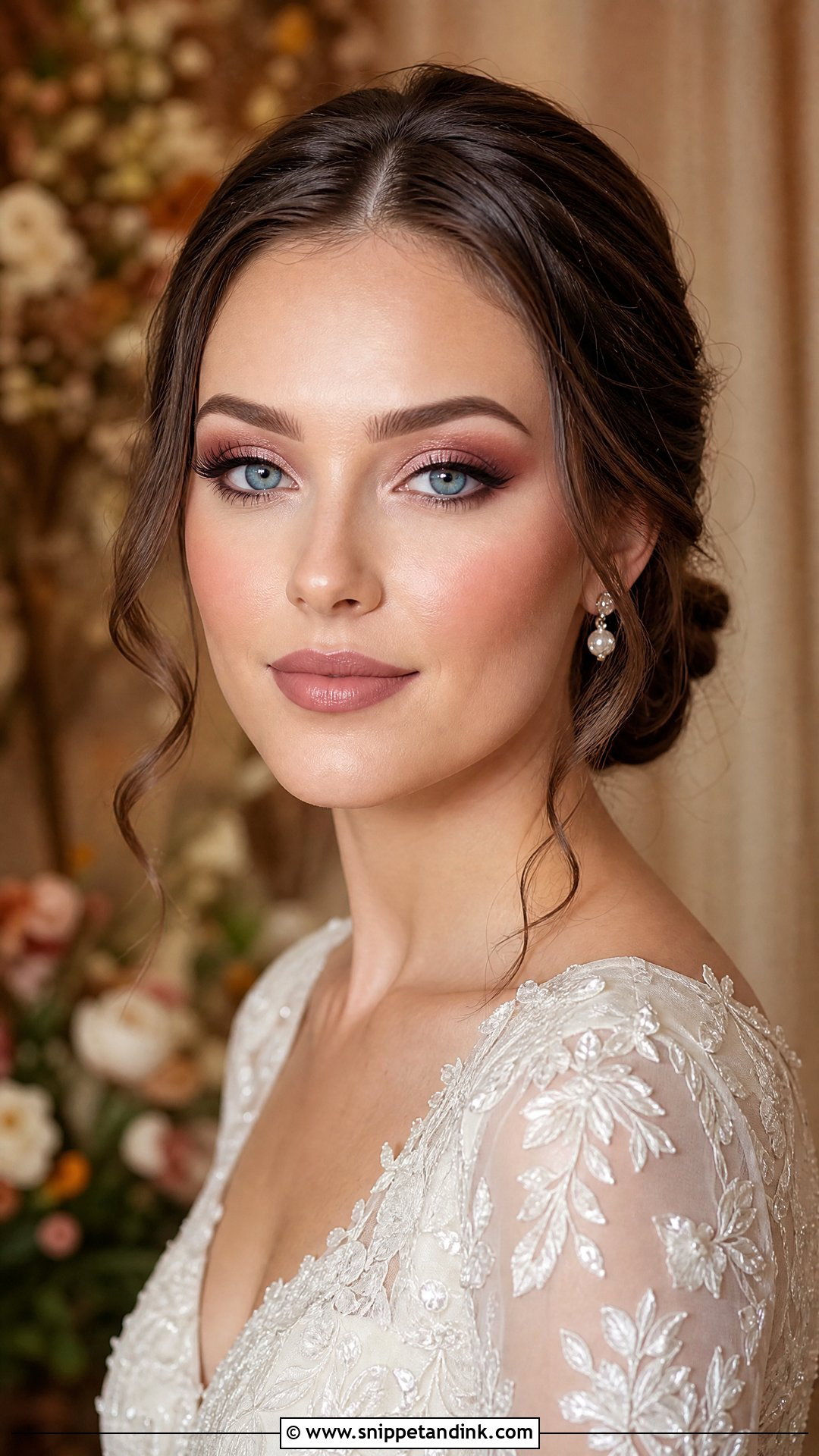 Mauve Bridal Makeup For Blue Eyes Brunette - Snippet and Ink - 25 Bridal Makeup for Blue Eyes Brunette