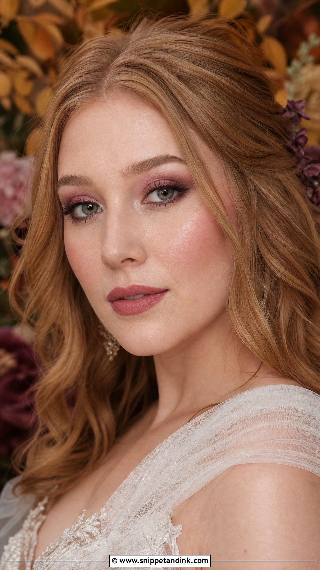 Mauve Bridal Makeup For Brown Eyes - Snippet and Ink - 20 Fall Bridal Makeup for Brown Eyes