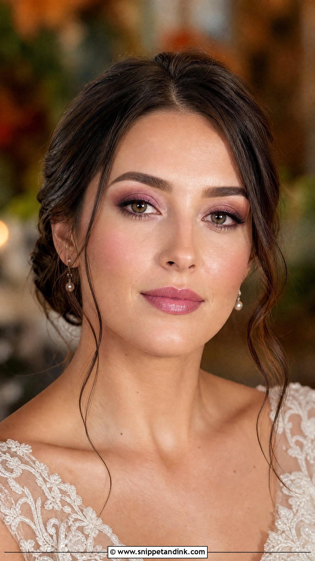 Mauve Bridal Makeup For Brown Eyes - Snippet and Ink - 30 Soft Glam Bridal Makeup for Brown Eyes