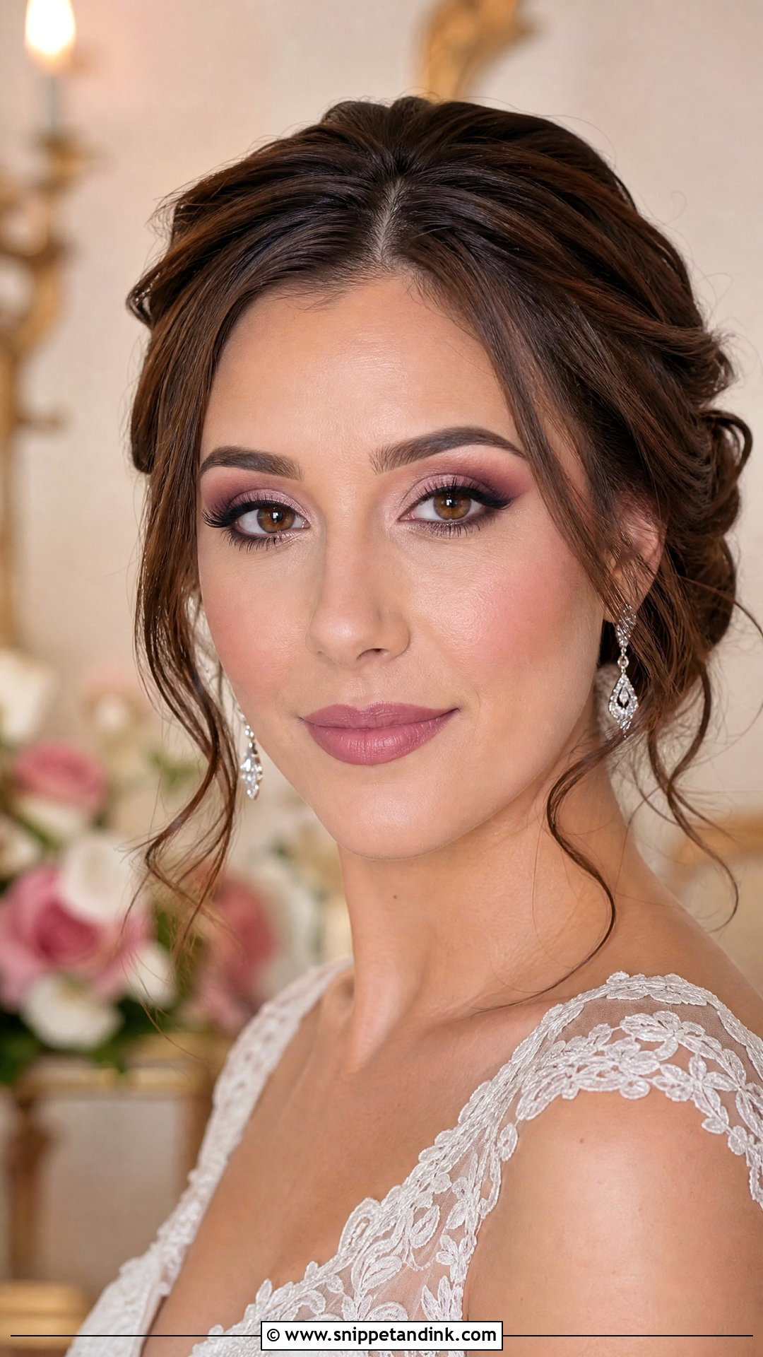 Mauve Bridal Makeup For Brunette Brown Eyes - Snippet and Ink - 20 Bridal Makeup Brunette Brown Eyes
