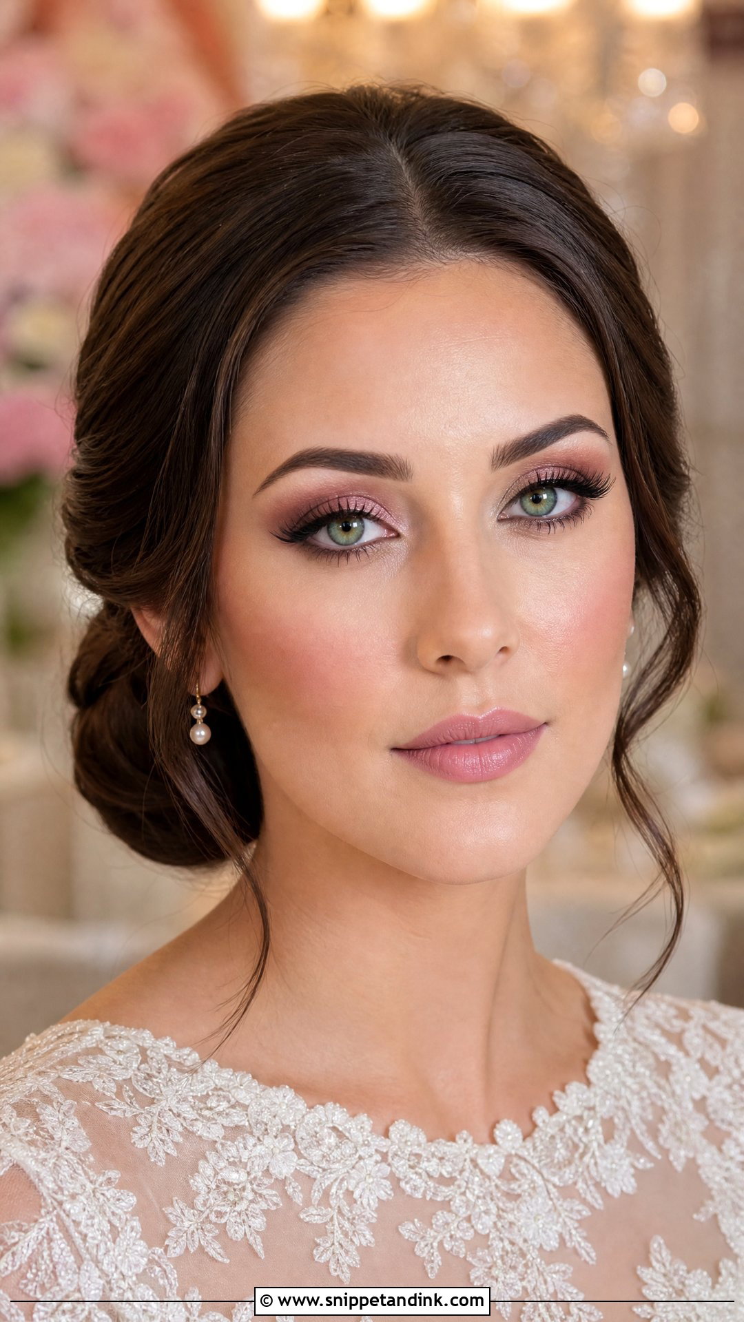 Mauve Bridal Makeup For Green Eyes - Snippet and Ink - 20 Natural Glam Bridal Makeup for Green Eyes