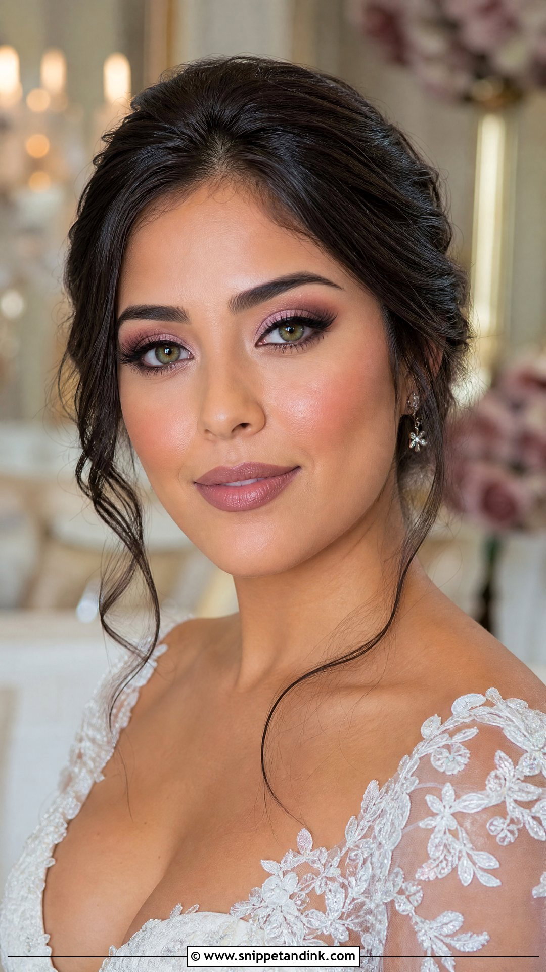 Mauve Bridal Makeup For Green Eyes Brunette - Snippet and Ink - 25 Bridal Makeup for Green Eyes Brunette