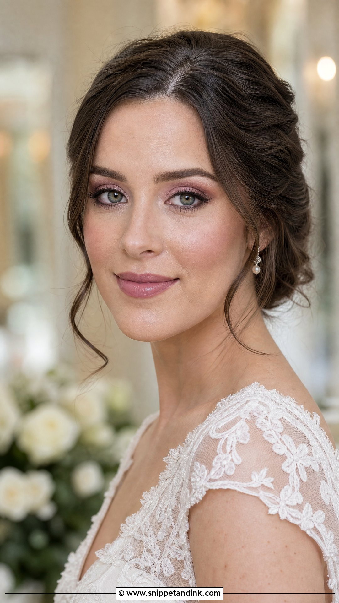 Mauve Bridal Makeup For Green Eyes - Snippet and Ink - 20 Bridal Make Up for Green Eyes