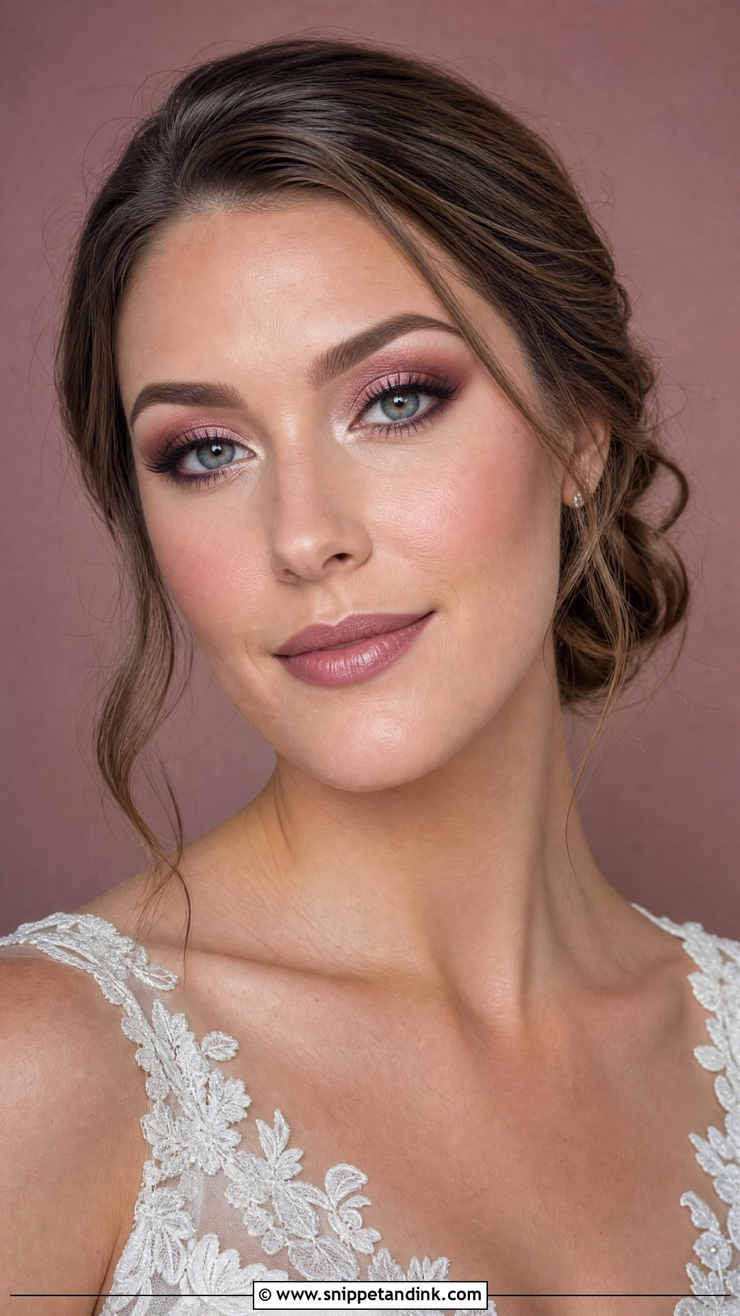 Mauve Bridal Makeup For Round Face - Snippet and Ink - 25 Bridal Makeup Round Face Ideas