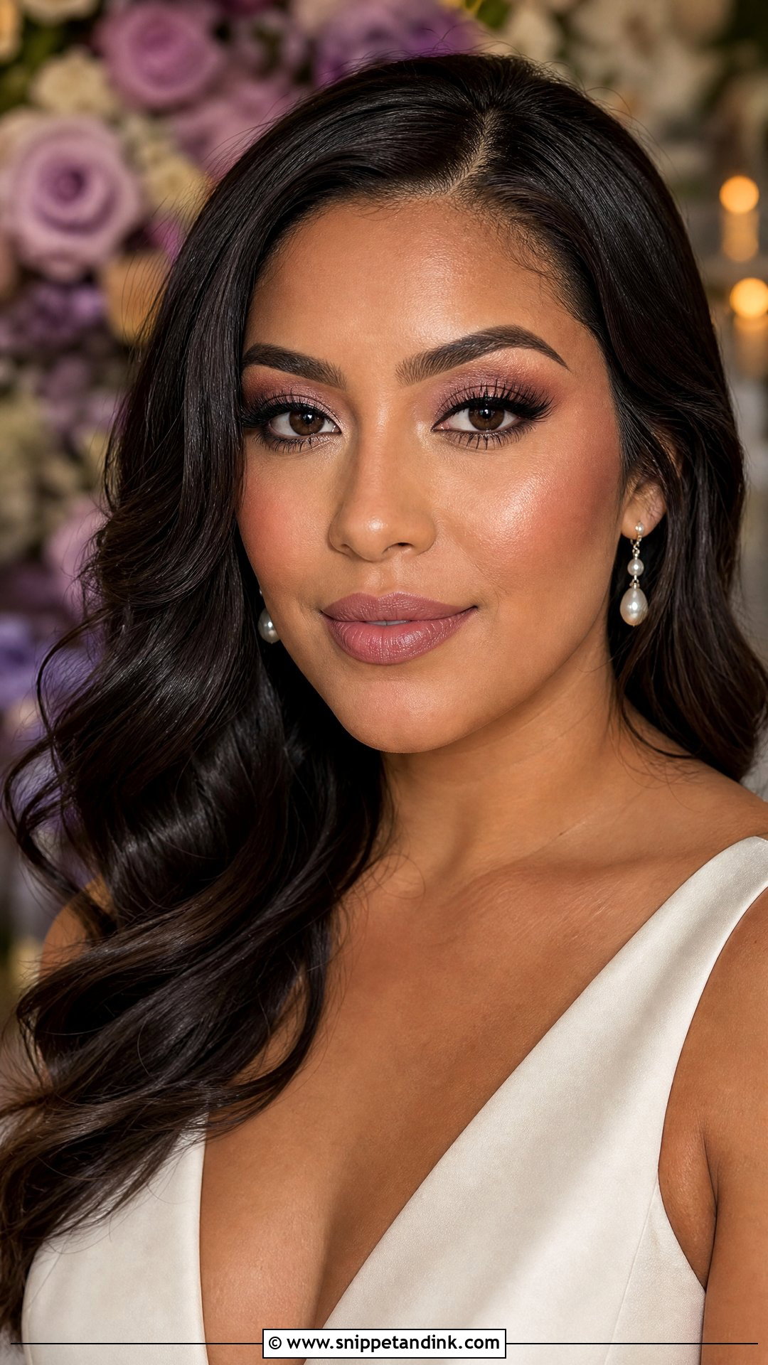 Mauve Bridal Makeup For Tan Skin - Snippet and Ink - 20 Bridal Makeup Tan Skin Ideas