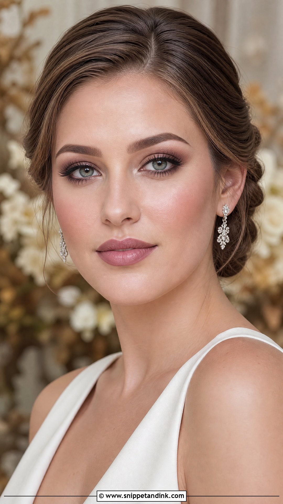 Mauve Bridal Makeup Look - Snippet and Ink - 35 Bridal Makeup Looks