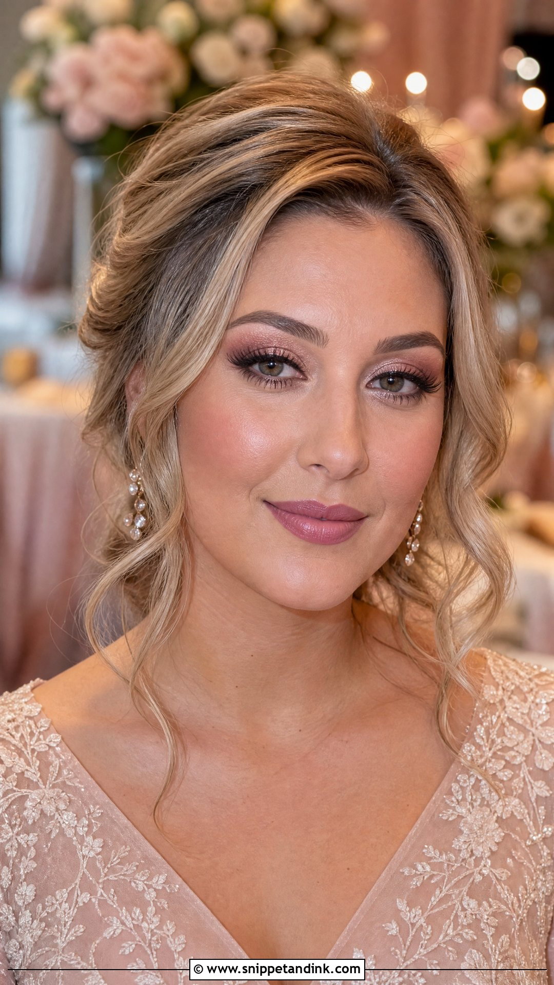 Mauve Bridal Makeup With Rose Gold Eyeshadow - Snippet and Ink - 20 Mauve Bridal Makeup Ideas