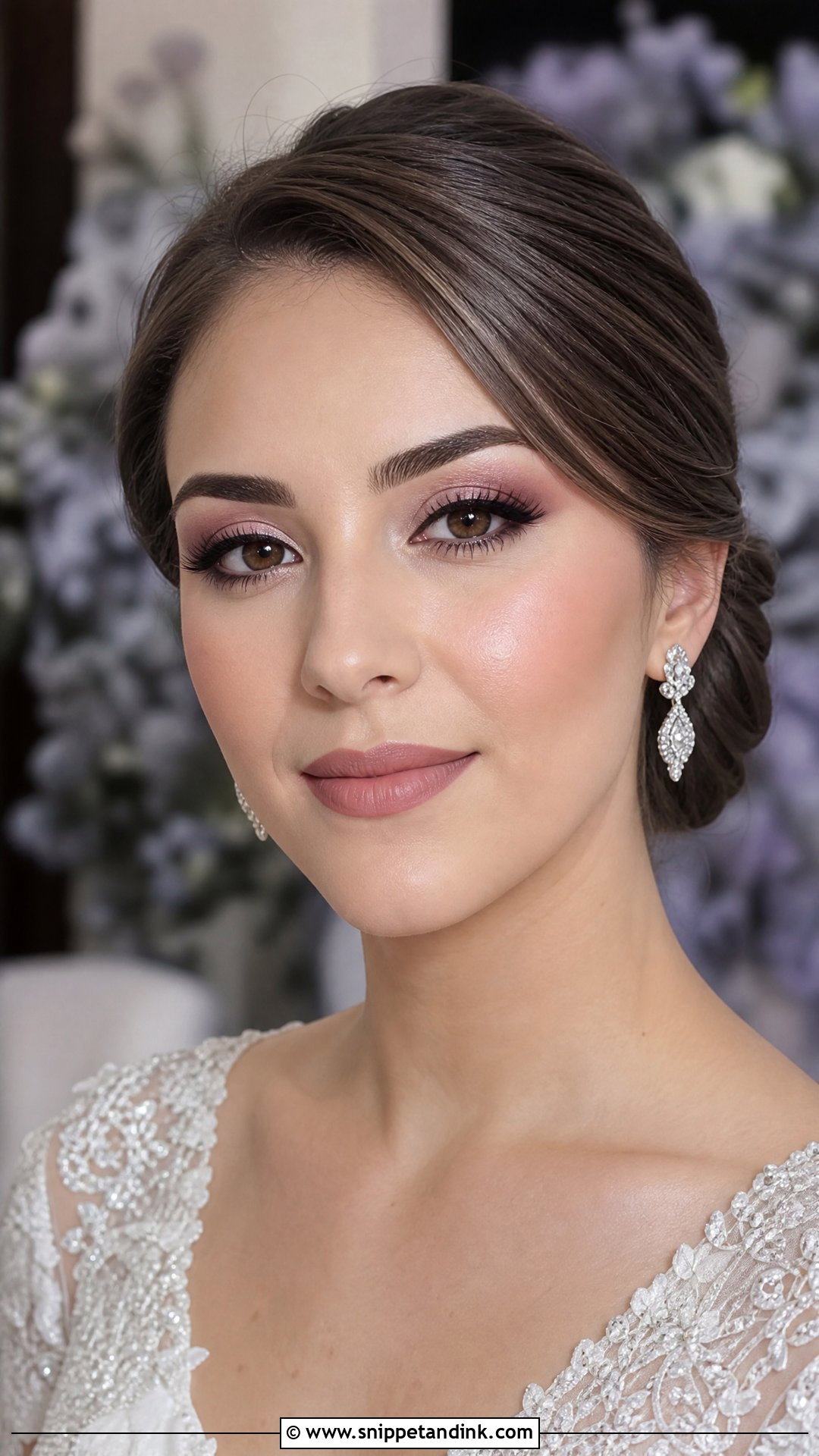 Mauve Bridal Makeup for Brown Eyes - Snippet and Ink - 20 Bridal Wedding Make Up for Brown Eyes
