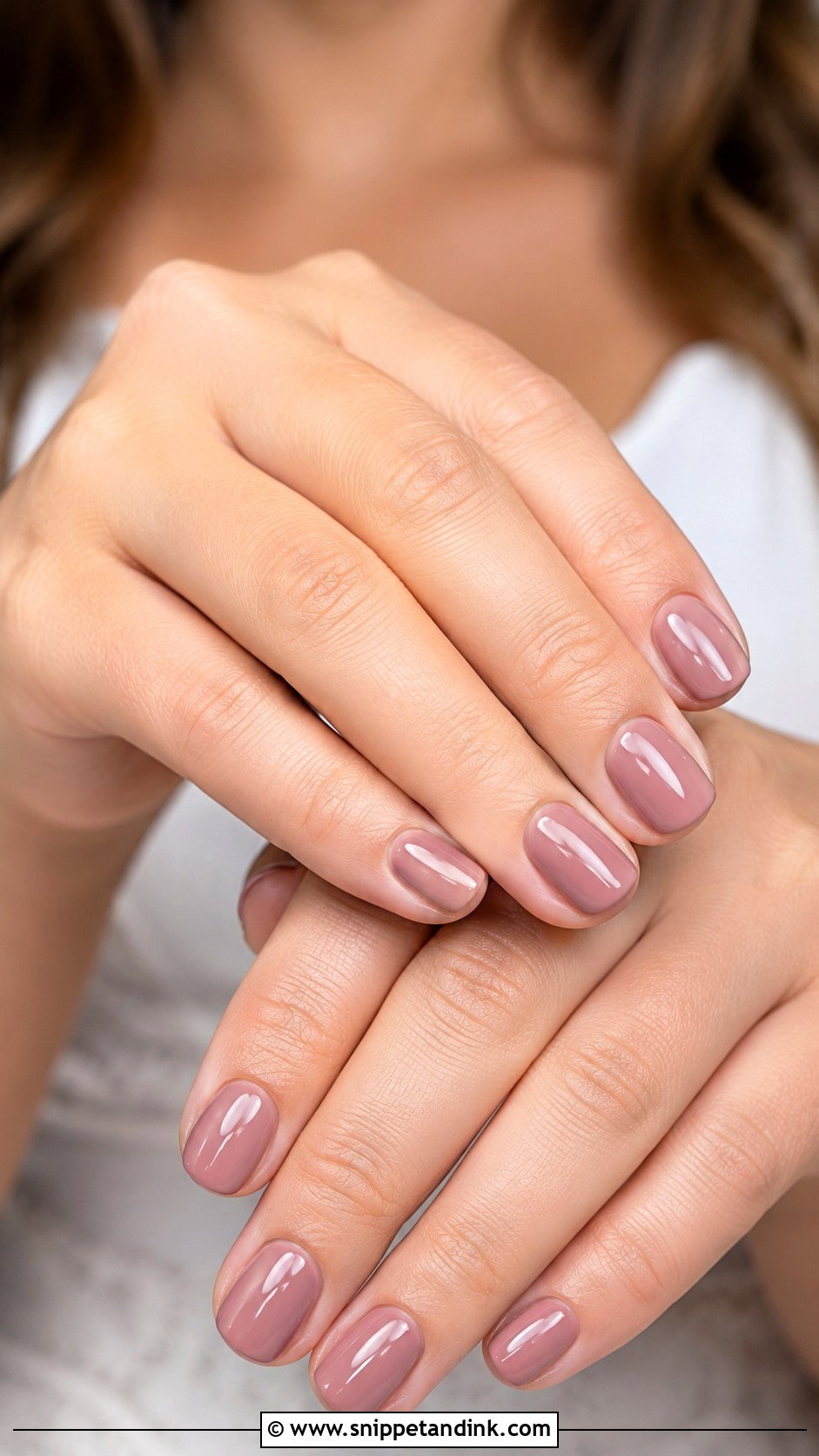 Mauve Bridal Nails - Snippet and Ink - 20 Bridal Nail Color Ideas
