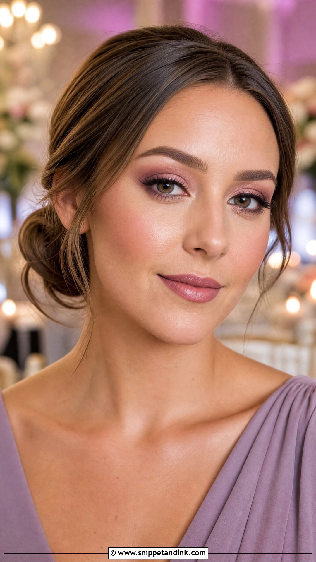 Mauve Bridesmaid Makeup - Snippet and Ink - 20 Bridal Party Bridesmaid Makeup Make Up Ideas
