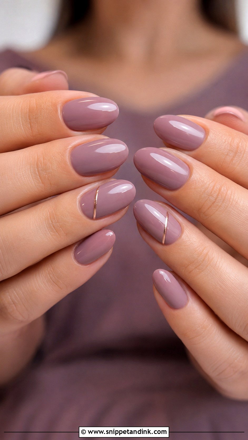 Mauve Bridesmaid Nails - Snippet and Ink - 20 Bridesmaid Nail Designs