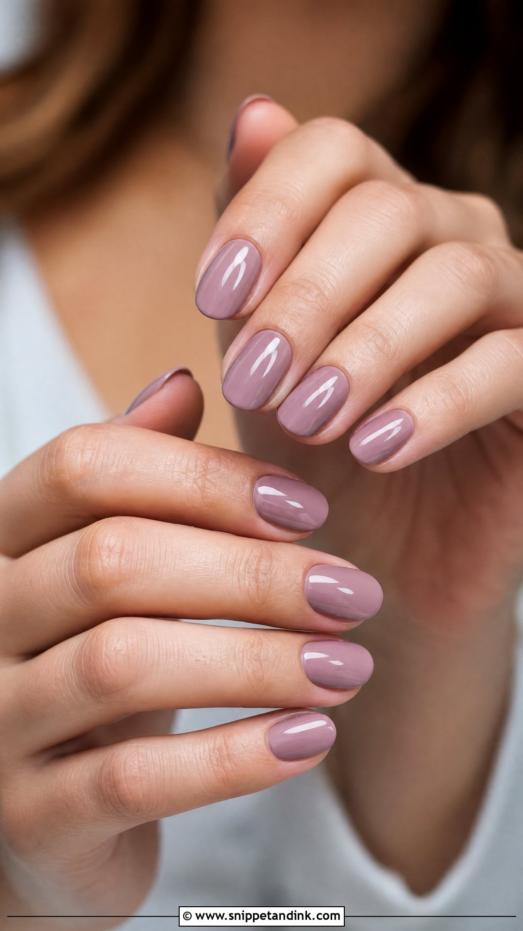 Mauve Bridesmaid Nails - Snippet and Ink - 25 Fall Bridesmaid Wedding Nails
