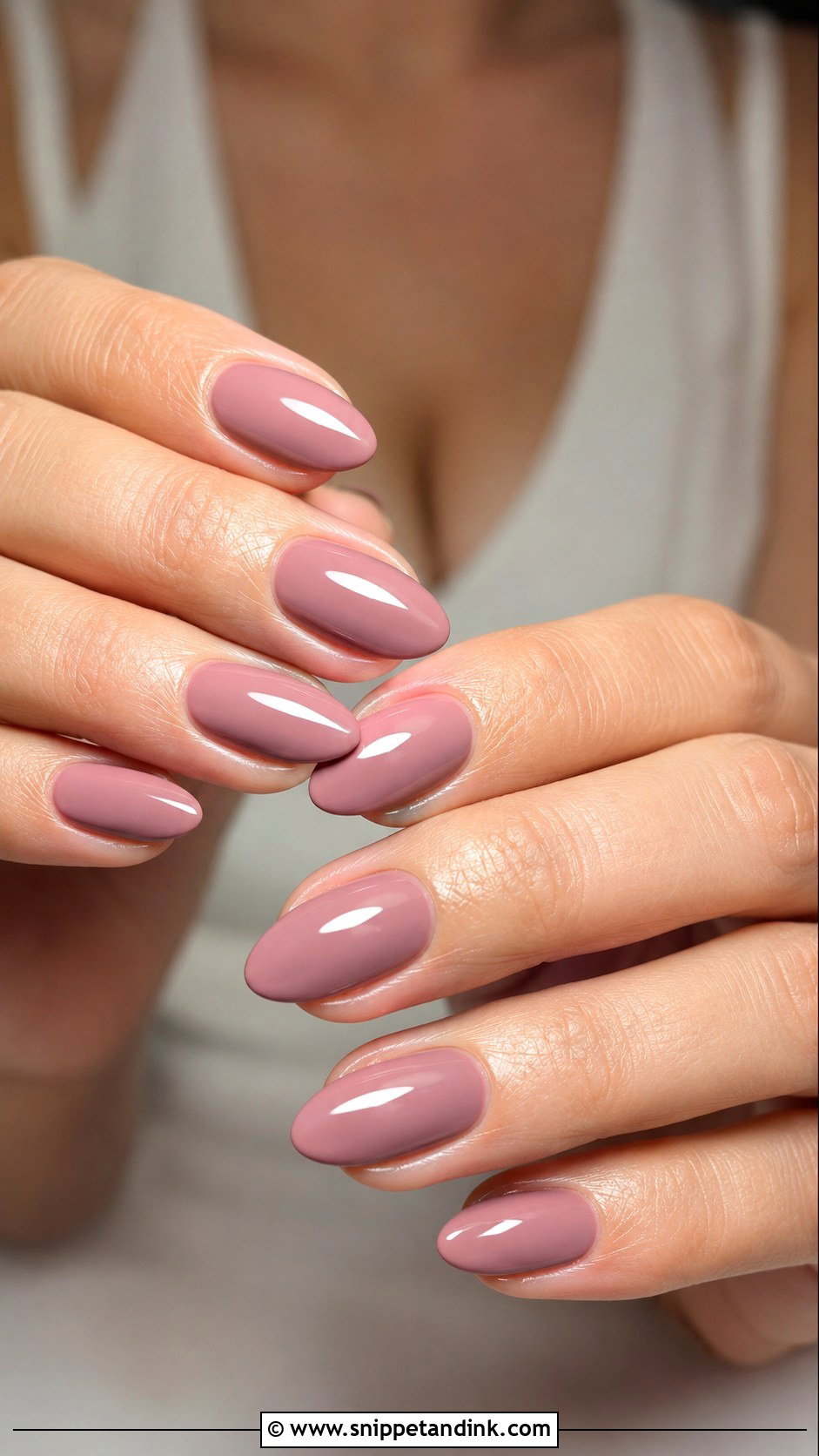 Mauve Bridesmaid Nails - Snippet and Ink - 30 Classy Bridesmaid Nails