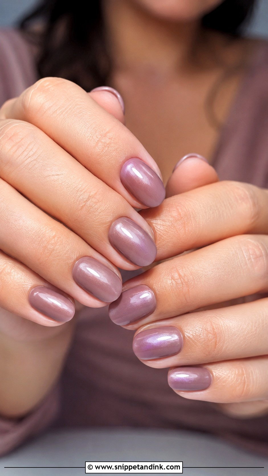 Mauve Bridesmaid Nails - Snippet and Ink - 20 Bridesmaid Wedding Nails