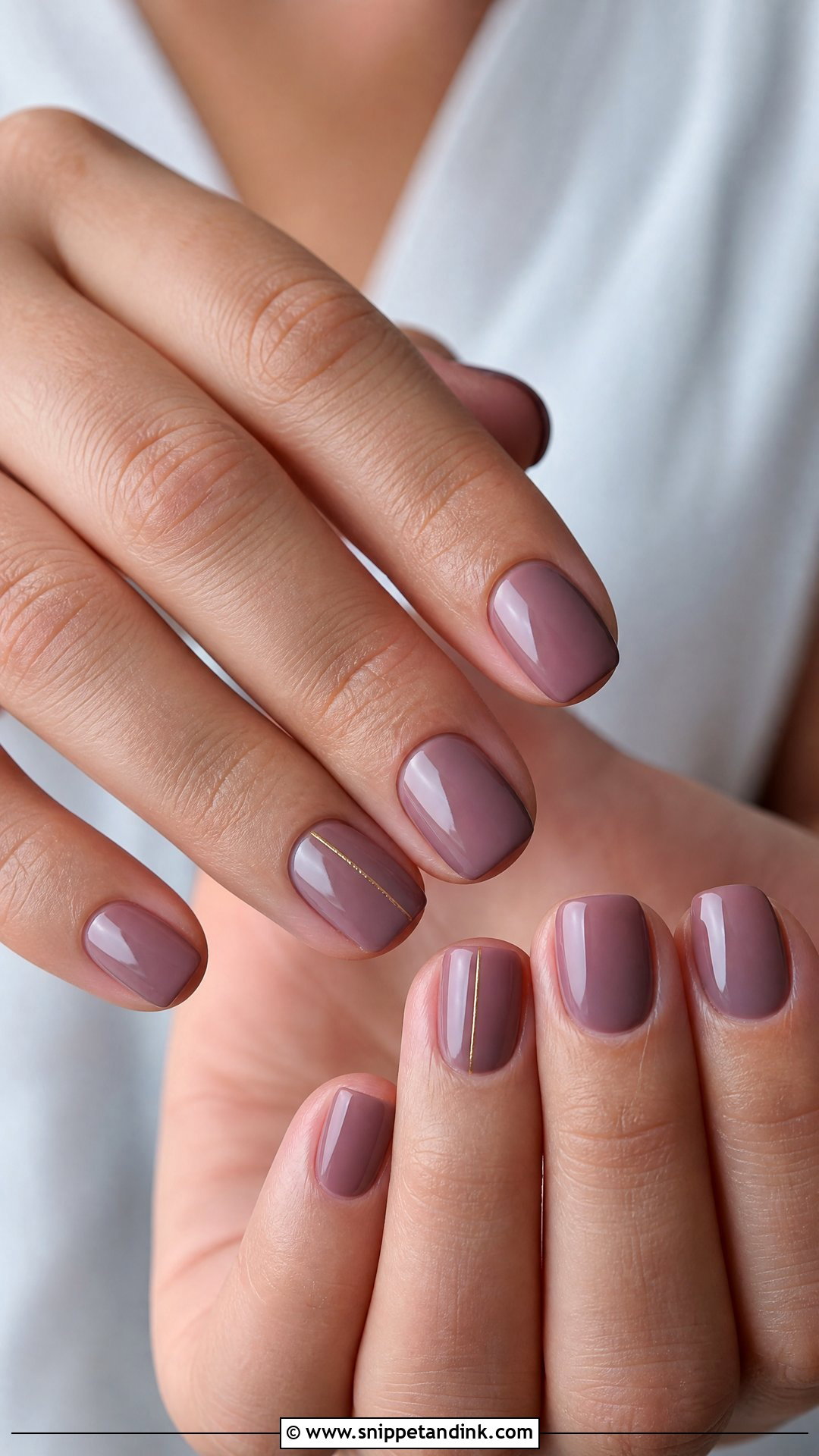 Mauve Bridesmaid Nails - Snippet and Ink - 20 Cute Bridesmaid Wedding Nails