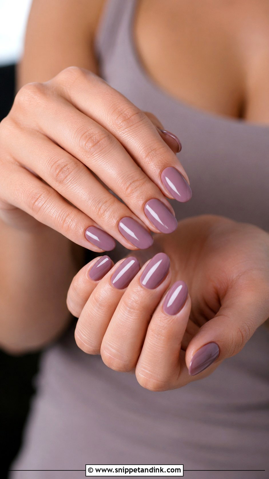 Mauve Bridesmaid Nails - Snippet and Ink - 20 Wedding Nail Inspo for Bridesmaids Ideas