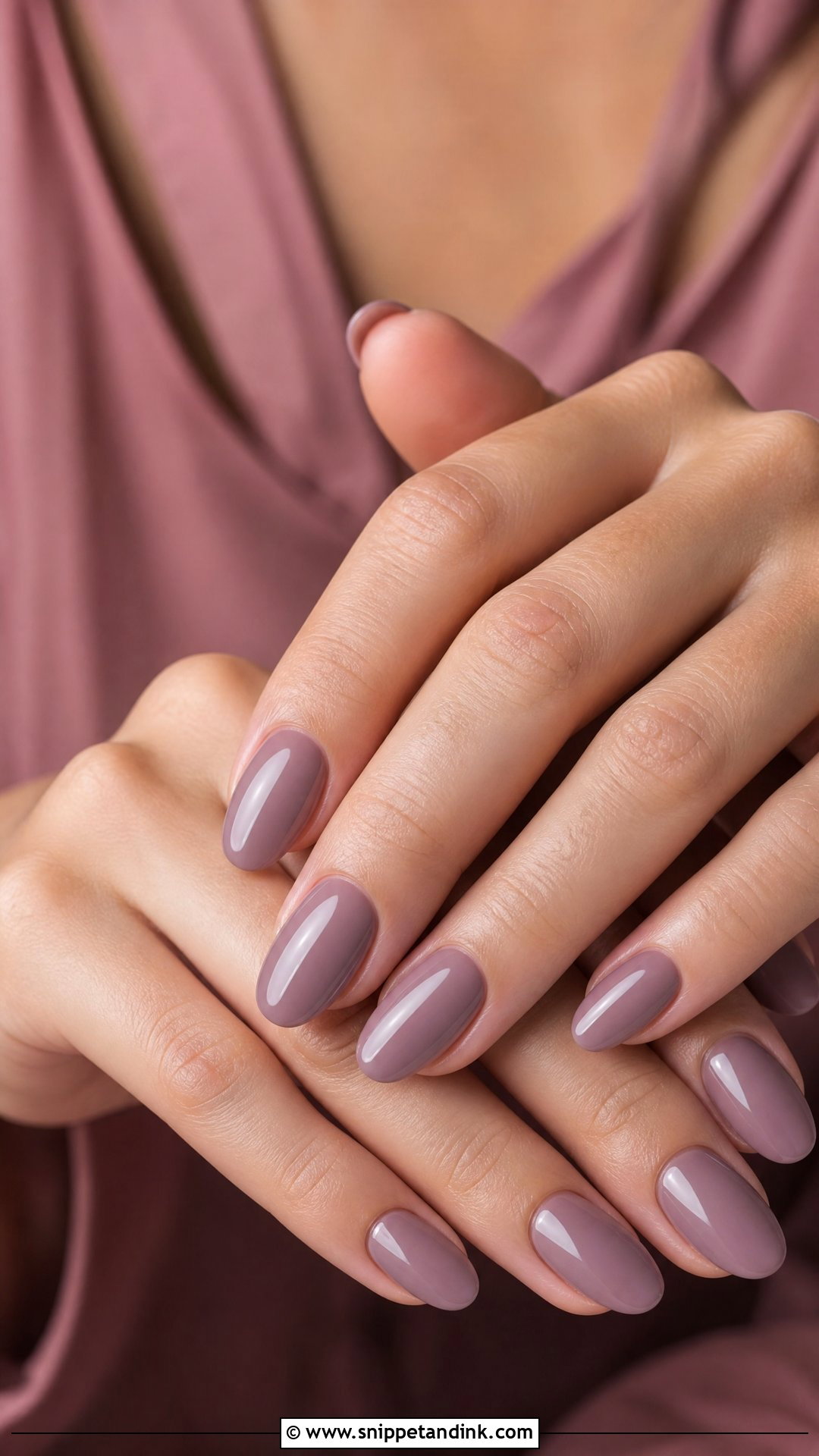 Mauve Bridesmaid Nails - Snippet and Ink - 25 Bridesmaid Wedding Nails Design