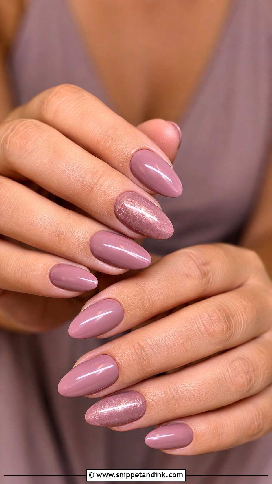 Mauve Bridesmaid Nails - Snippet and Ink - 20 Bridal Party Nails Bridesmaid