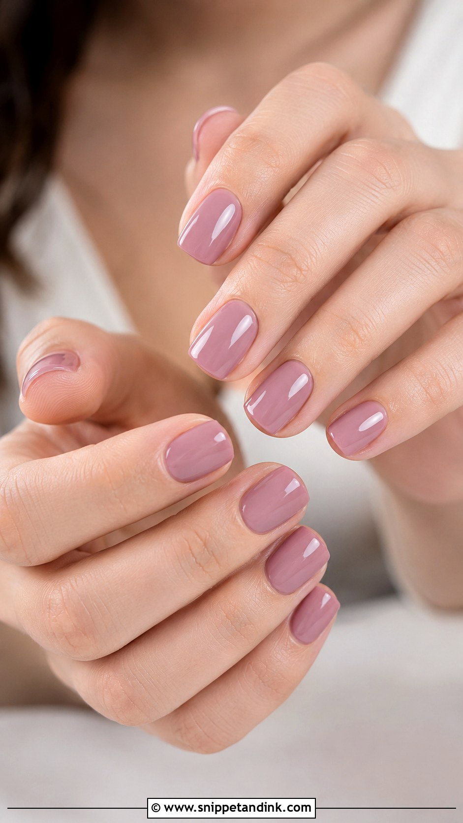 Mauve Bridesmaid Wedding Nails - Snippet and Ink - 20 Bridesmaids Wedding Nails