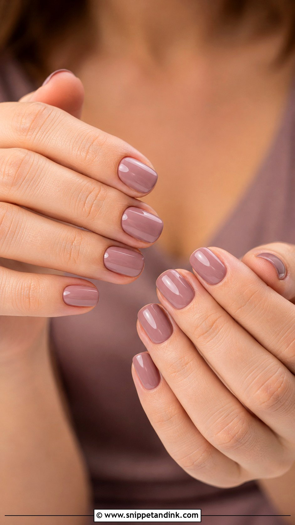 Mauve Bridesmaid Wedding Nails - Snippet and Ink - 20 Winter Bridesmaid Wedding Nails
