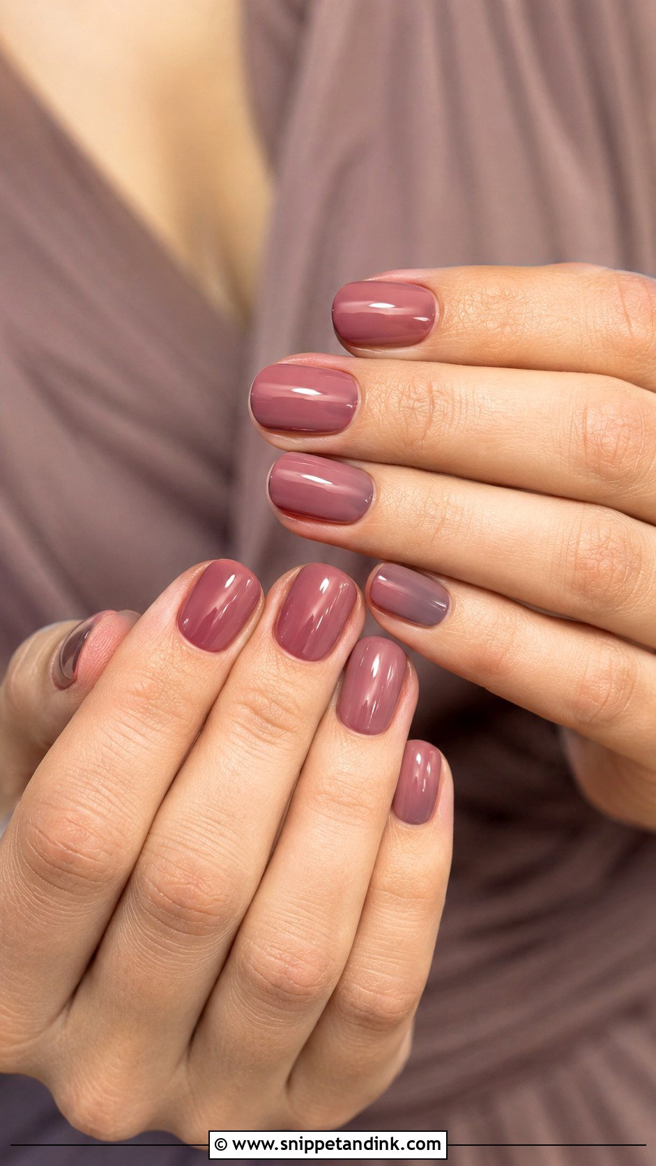 Mauve Bridesmaids Nails - Snippet and Ink - 30 Bridesmaids Nails