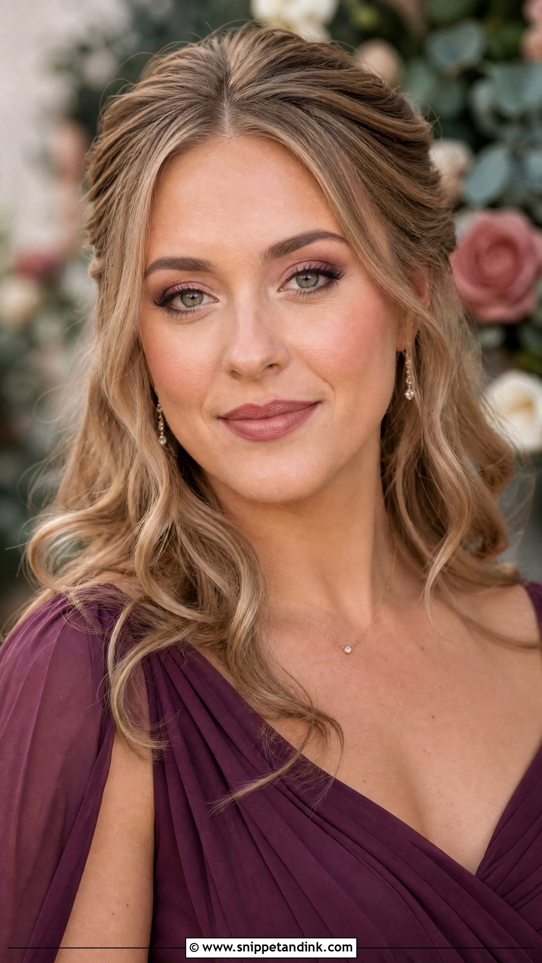 Mauve Fall Bridesmaid Makeup - Snippet and Ink - 20 Fall Wedding Makeup for Bridesmaids