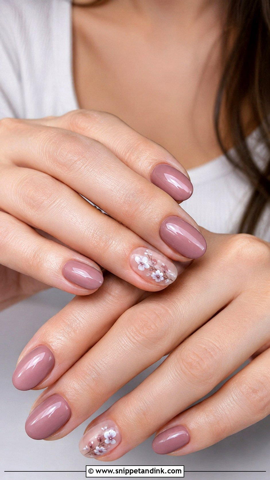 Mauve Fall Wedding Nails - Snippet and Ink - 30 Fall Wedding Nails