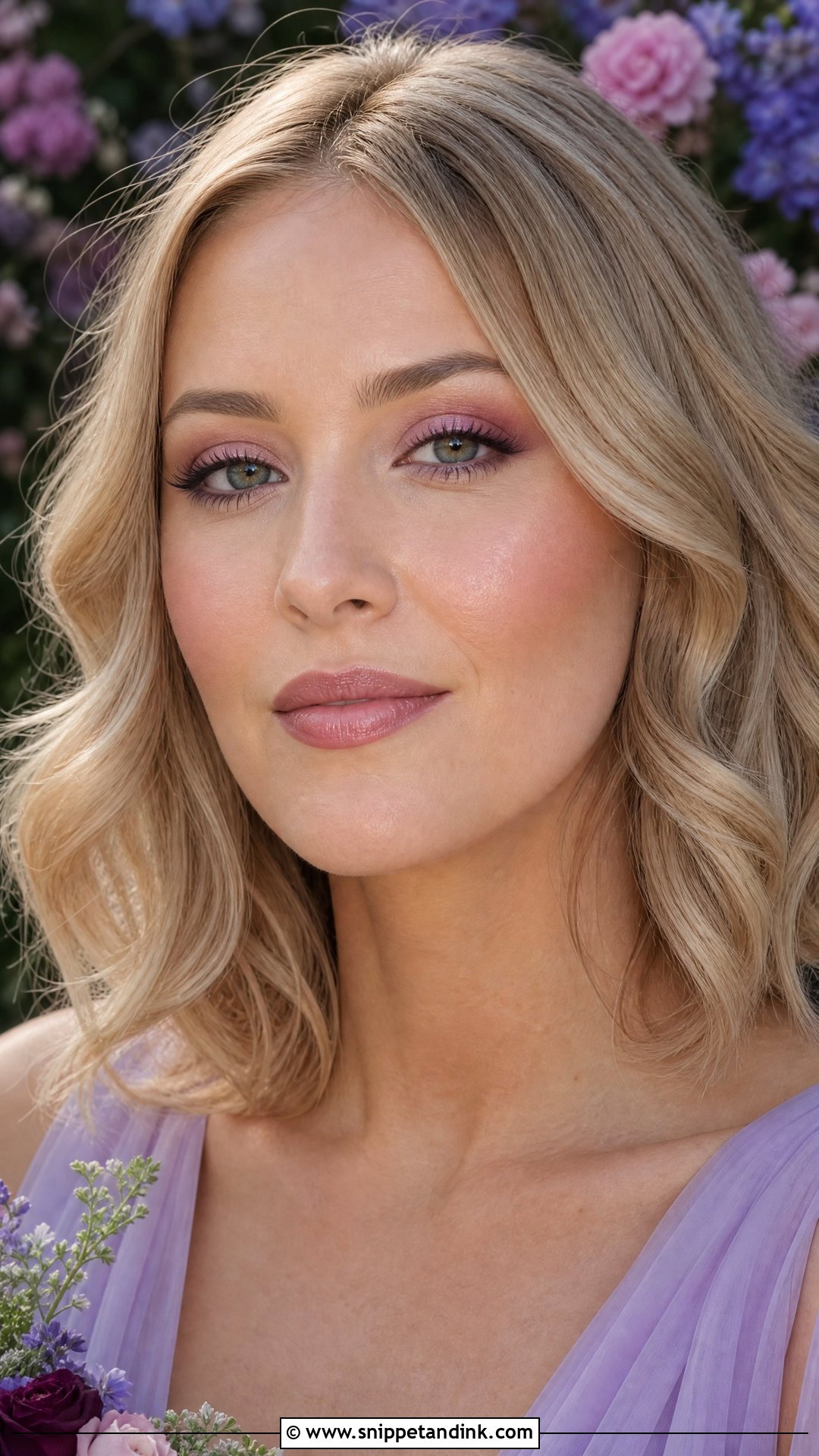 Mauve Garden Wedding Makeup - Snippet and Ink - 20 Garden Wedding Makeup Ideas