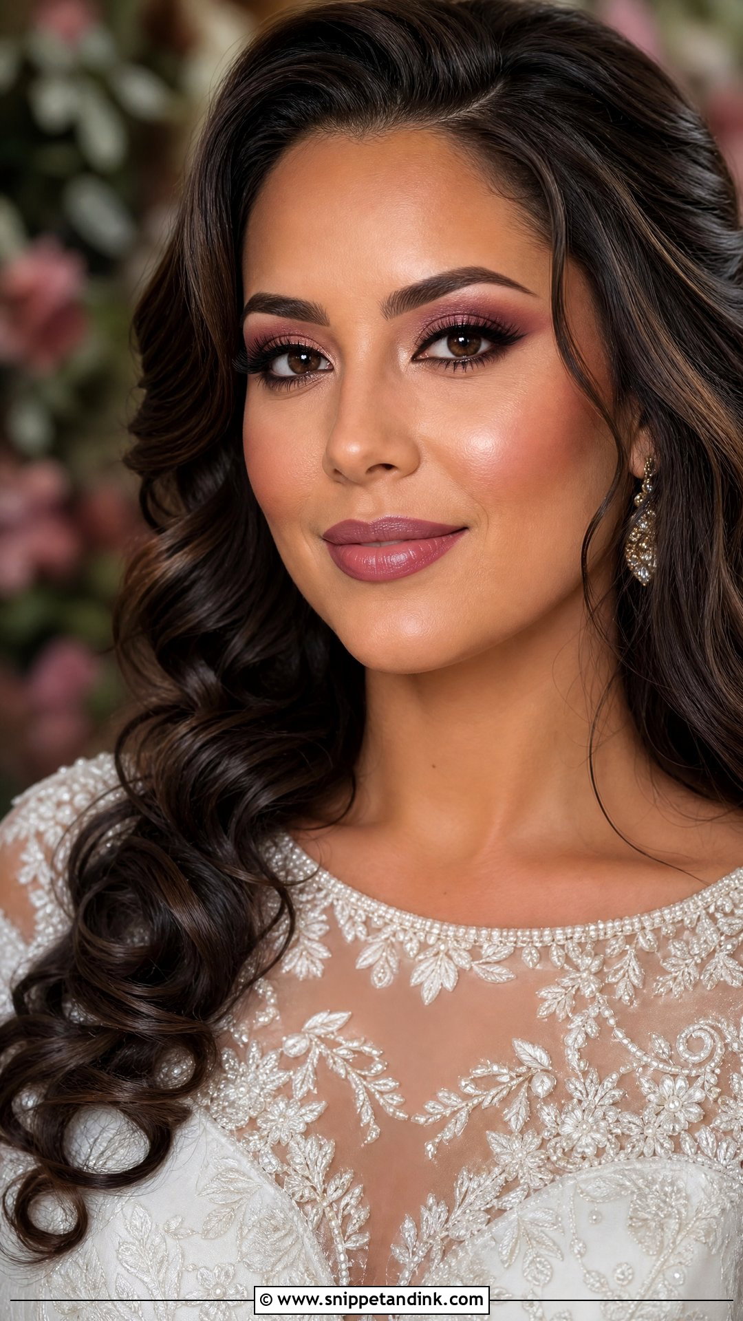 Mauve Glam Bridal Makeup - Snippet and Ink - 25 Glam Bridal Makeup Ideas
