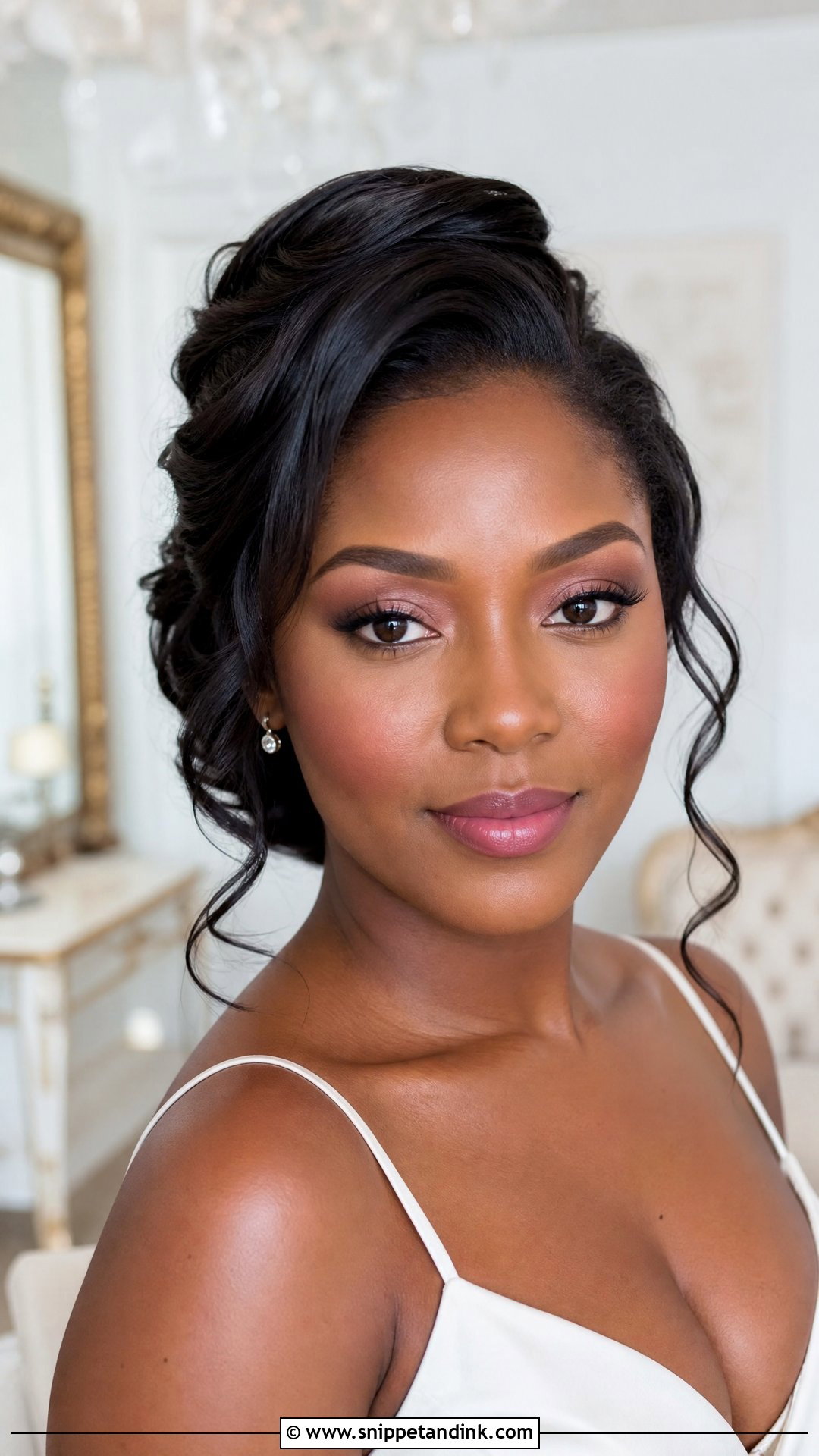 Mauve Natural Wedding Makeup For Brown Eyes - Snippet and Ink - 20 Natural Wedding Makeup for Brown Eyes and Brunettes Dark Hair