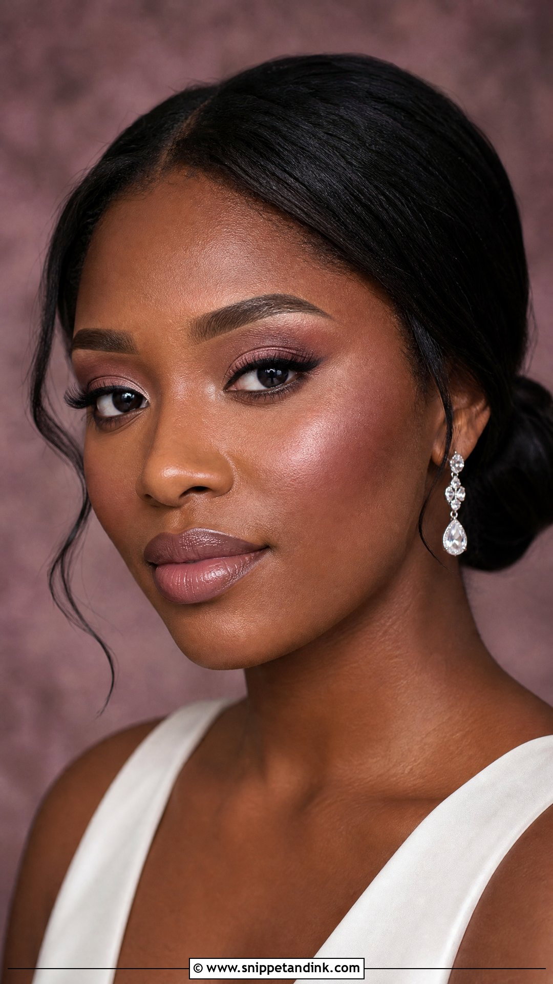 Mauve Nude Wedding Makeup - Snippet and Ink - 20 Nude Wedding Makeup Ideas