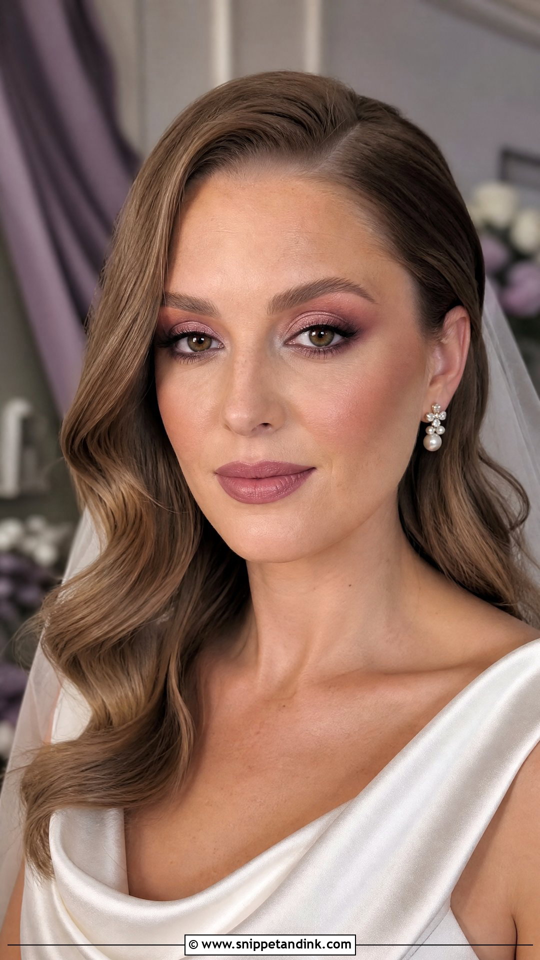 Mauve Purple Bridal Makeup - Snippet and Ink - 20 Purple Wedding Makeup the Bride Ideas