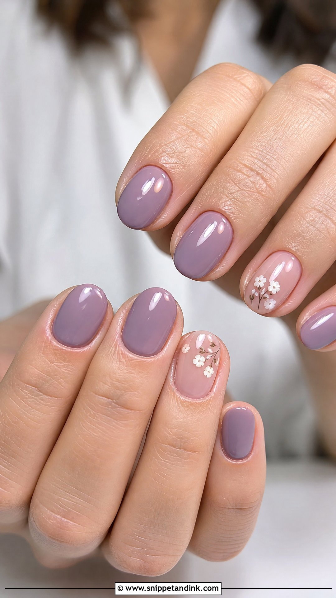 Mauve Purple Wedding Nails - Snippet and Ink - 25 Purple Wedding Nails