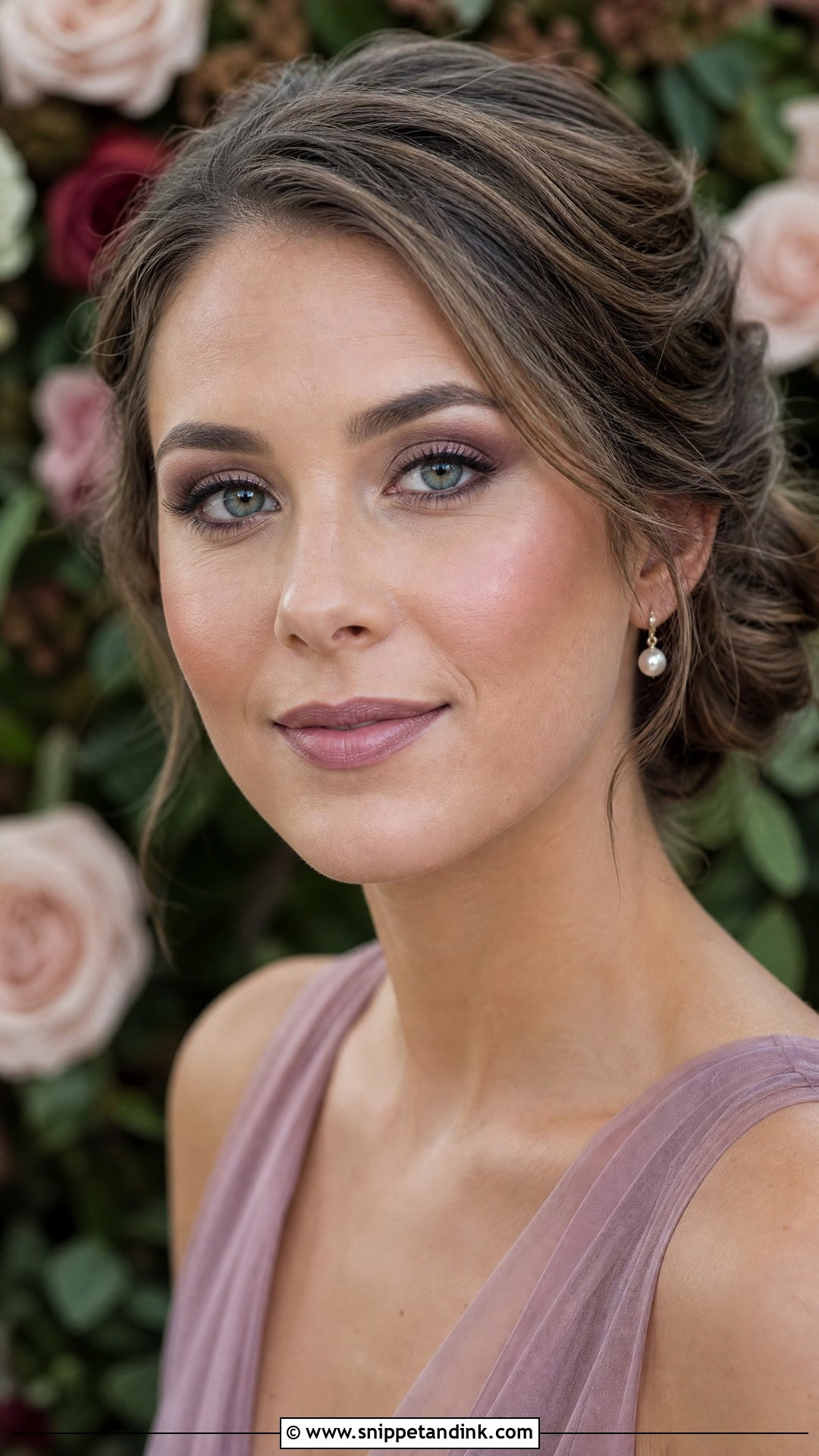 Mauve Soft Glam Bridesmaid Makeup - Snippet and Ink - 30 Soft Glam Bridesmaid Makeup Ideas
