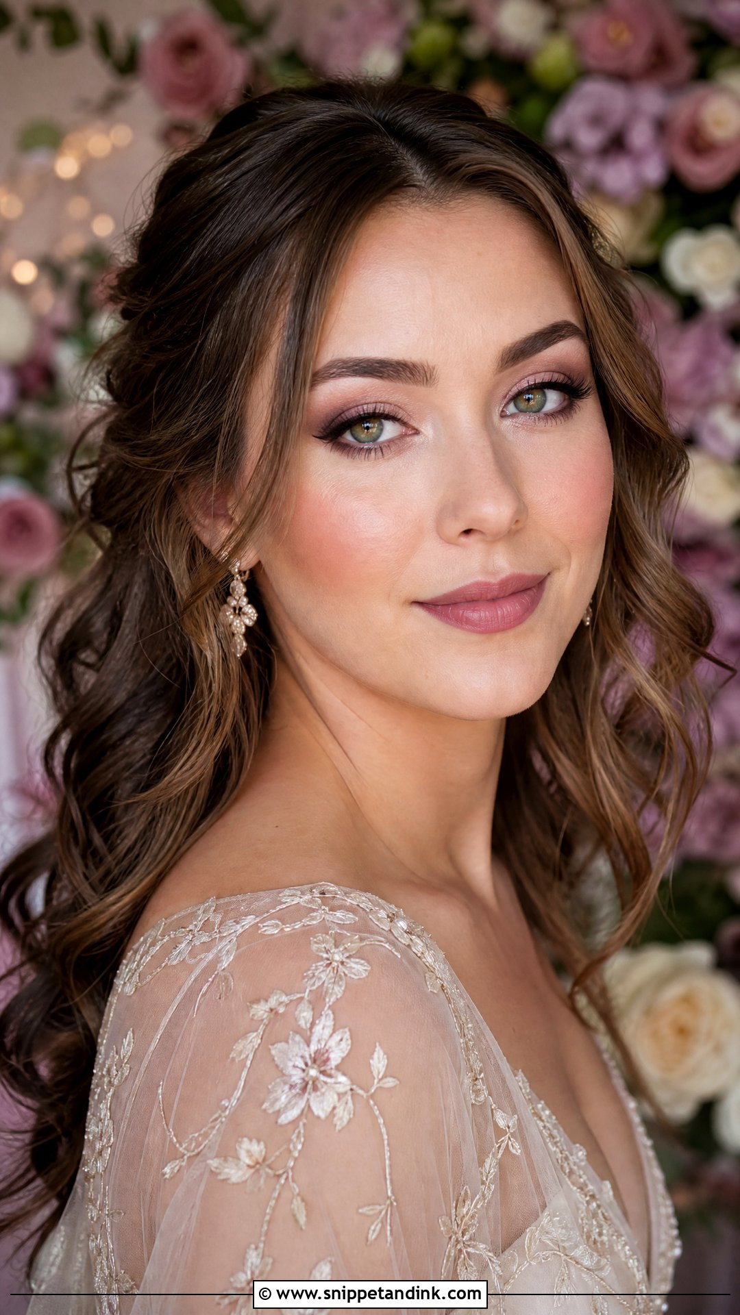 Mauve Spring Bridal Makeup - Snippet and Ink - 20 Spring Bridal Makeup Ideas