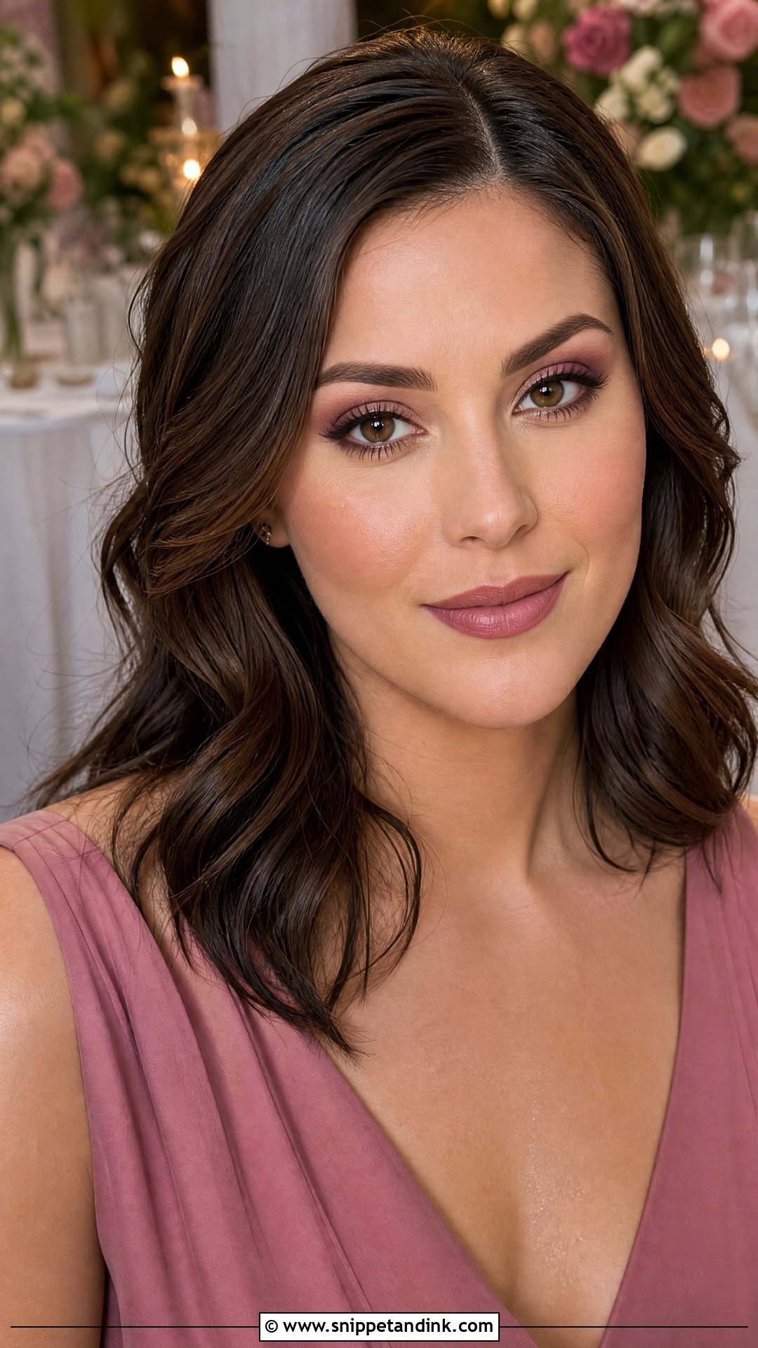 Mauve Spring Wedding Makeup For Brown Eyes - Snippet and Ink - 20 Spring Wedding Makeup for Brown Eyes