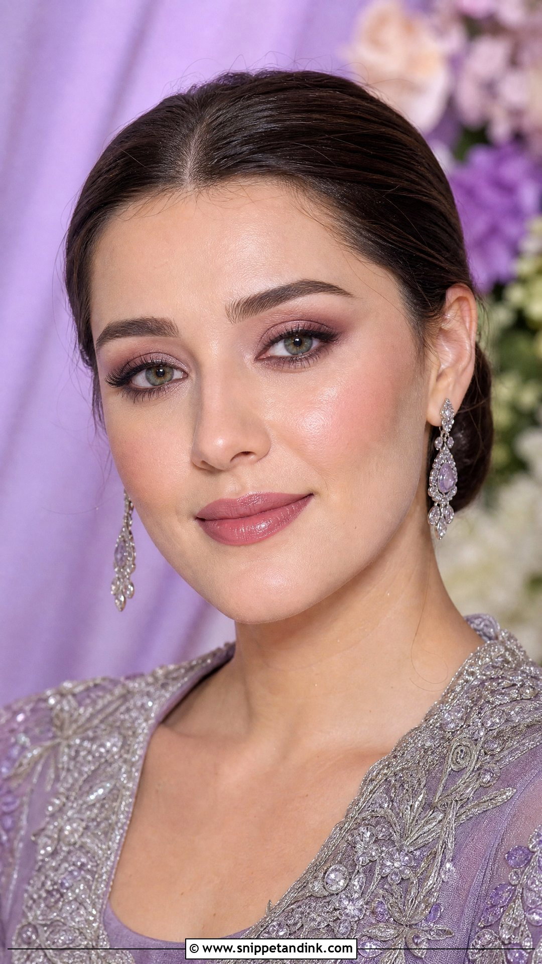 Mauve Walima Bride Makeup - Snippet and Ink - 20 Walima Bride Makeup Ideas