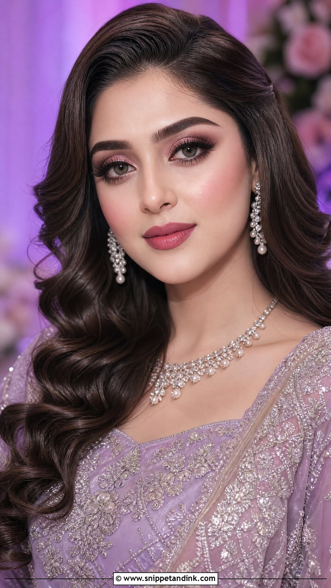 Mauve Walima Makeup - Snippet and Ink - 20 Pakistani Bridal Walima Makeup Look Ideas