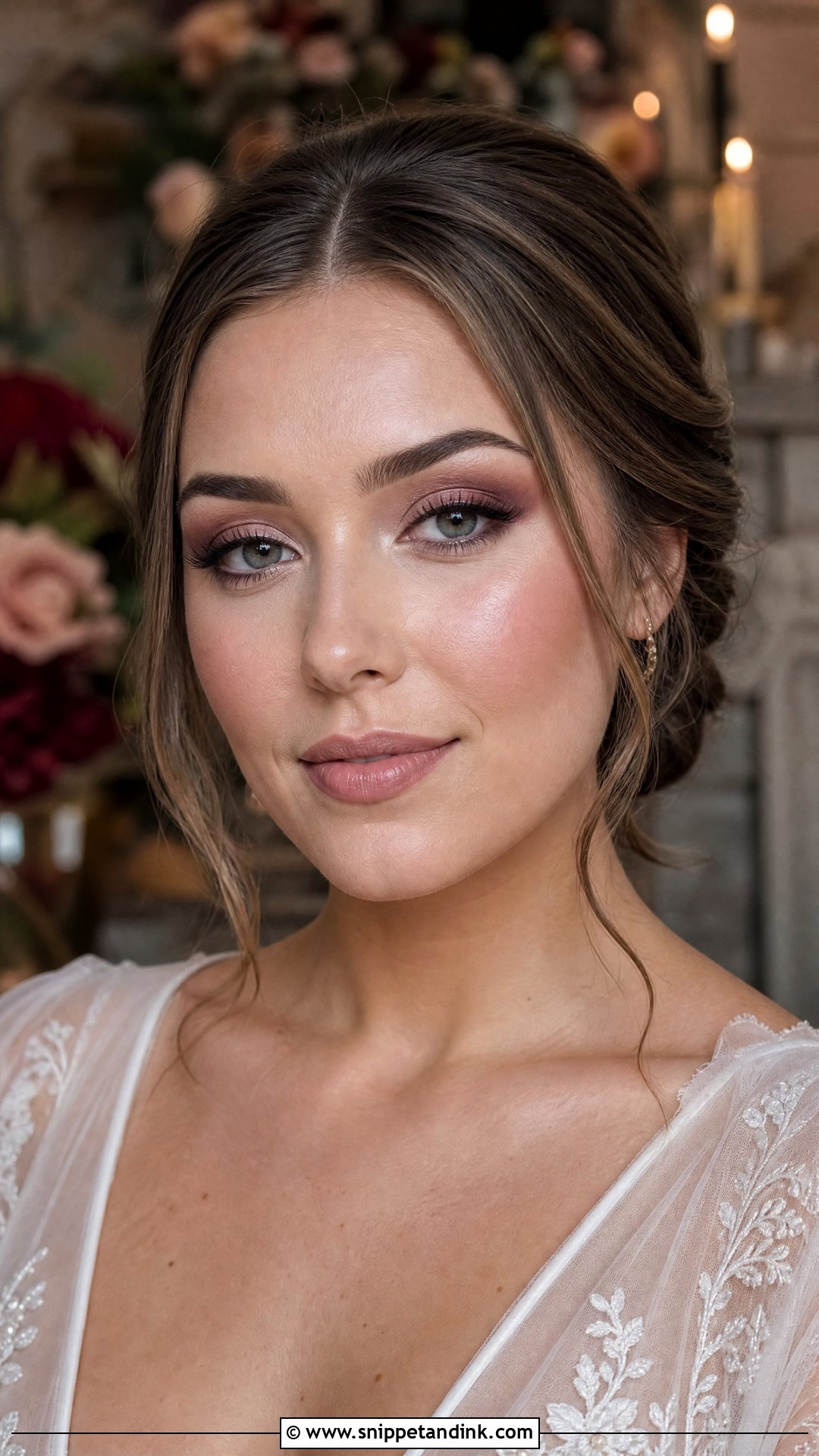 Mauve Wedding Eyeshadow Look - Snippet and Ink - 20 Wedding Eyeshadow Looks