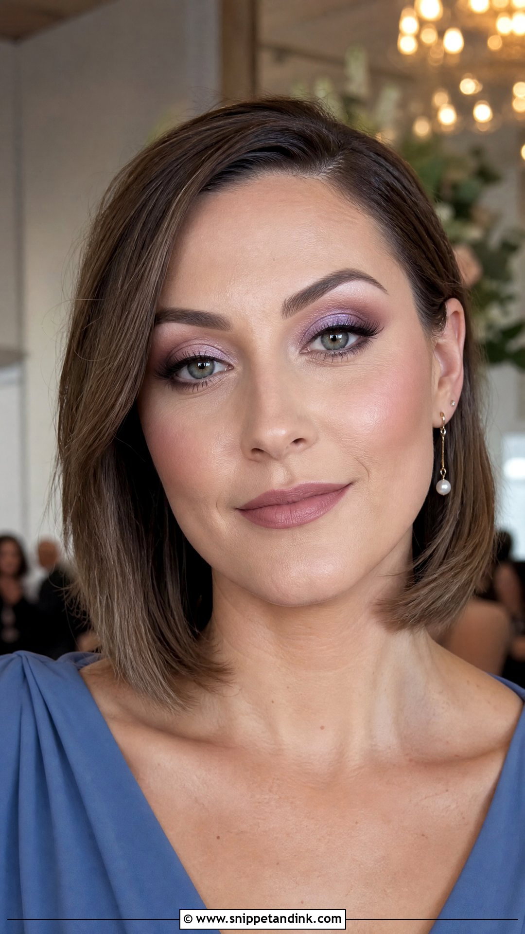 Mauve Wedding Guest Eye Makeup - Snippet and Ink - 20 Eye Makeup for Wedding Guest Ideas