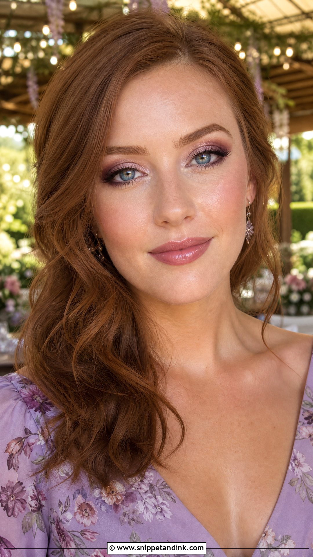 Mauve Wedding Guest Makeup For Blue Eyes - Snippet and Ink - 25 Wedding Guest Makeup for Blue Eyes