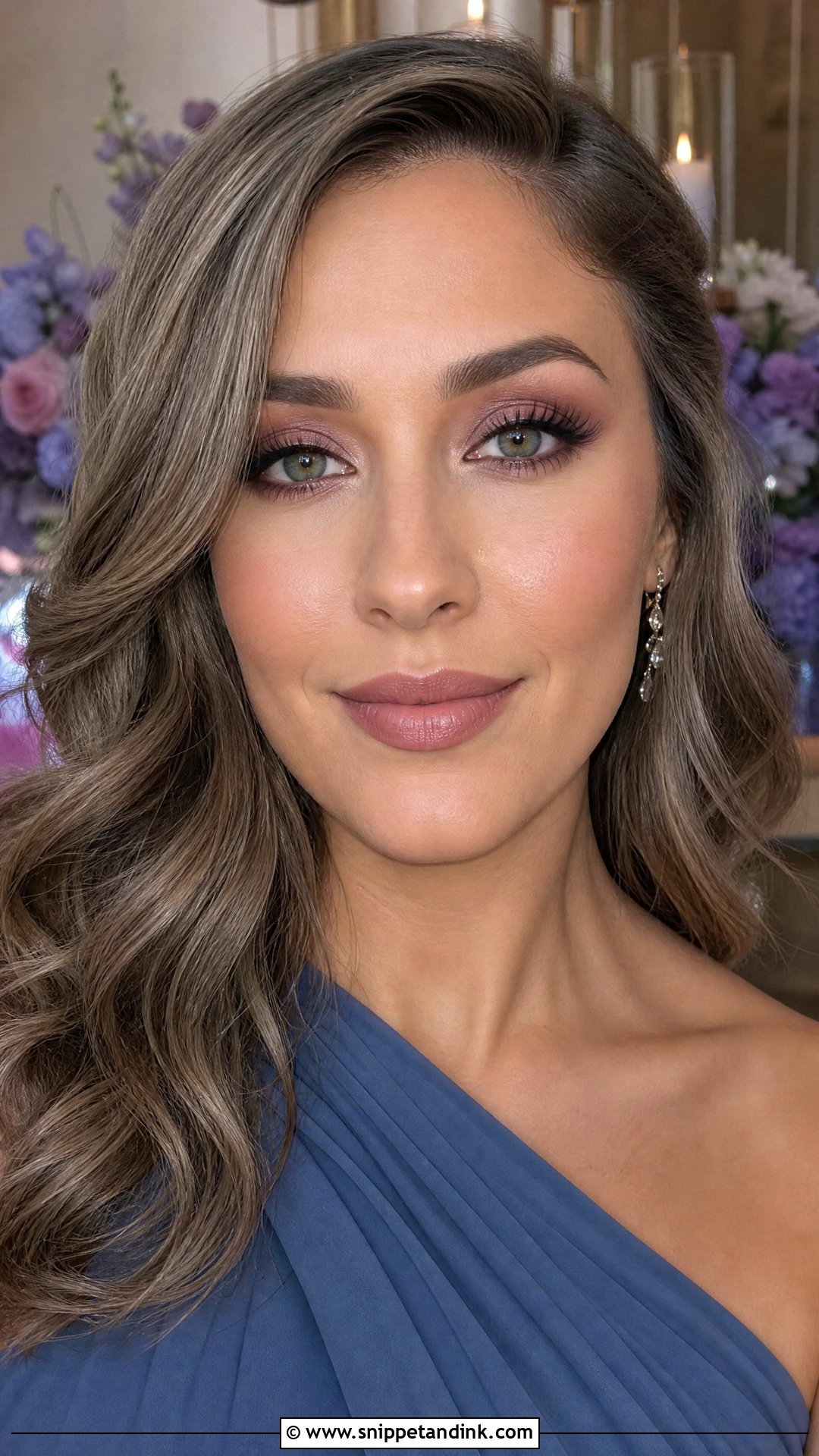 Mauve Wedding Guest Makeup - Snippet and Ink - 20 Bridal Guest Makeup Ideas